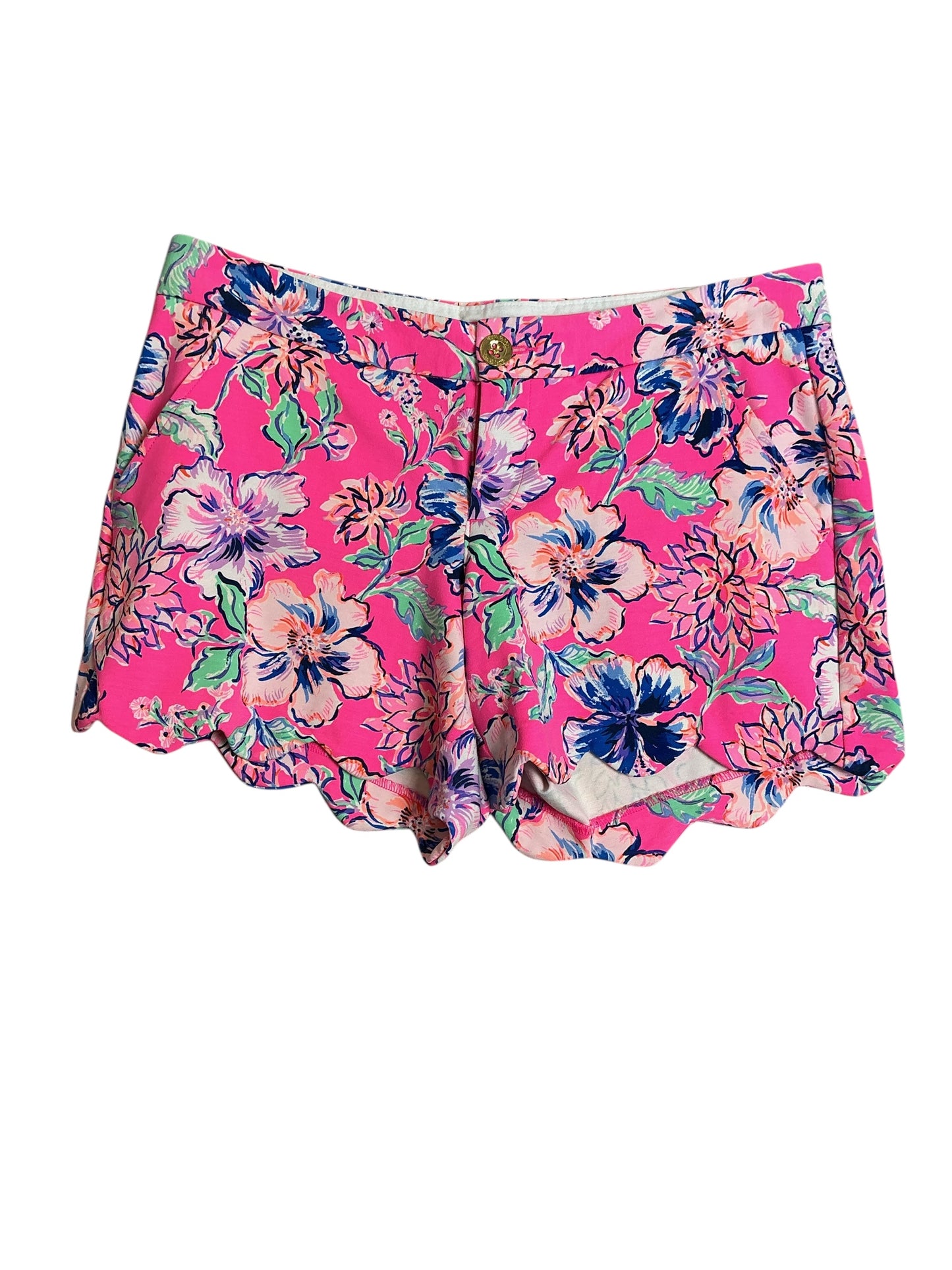 Lilly Pulitzer Buttercup Knit Short - Pink Isle Last Bud Not Least - Size 4