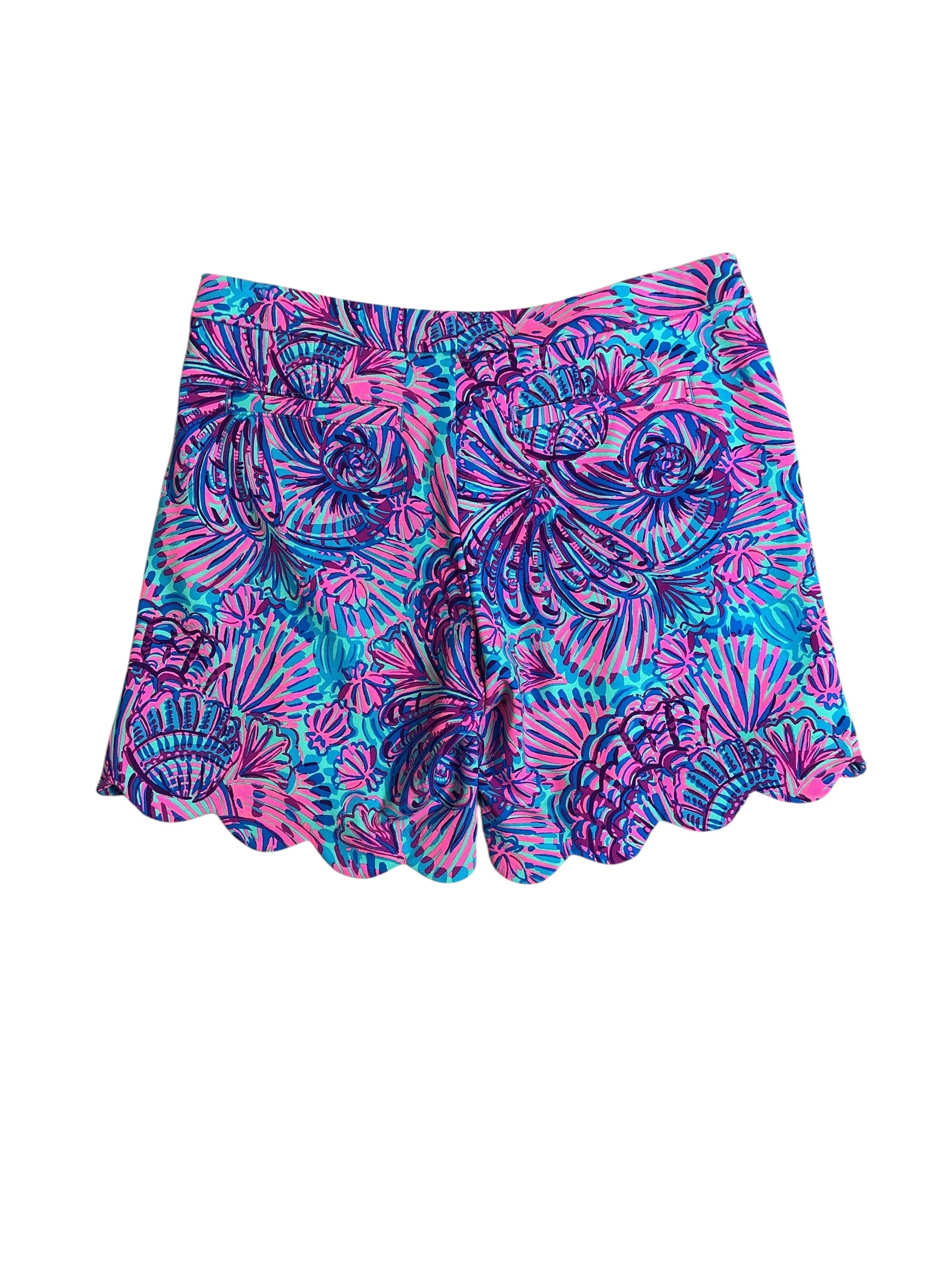 Lilly Pulitzer Darci Knit Short - Turquoise Oasis Shelleidoscope - Size 4