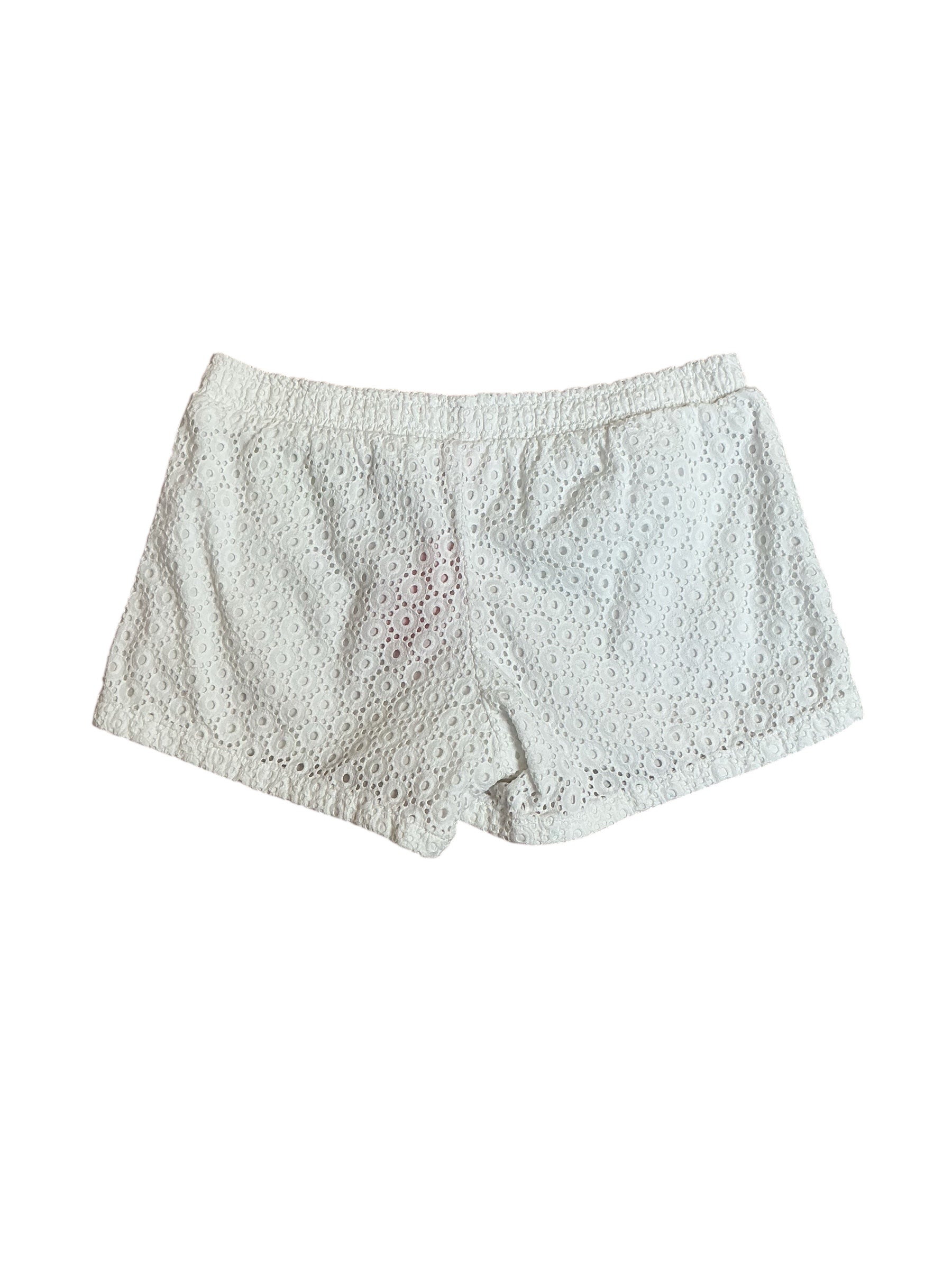 Lilly Pulitzer Baybreeze Short - Resort White Bubble Eyelet - Size M