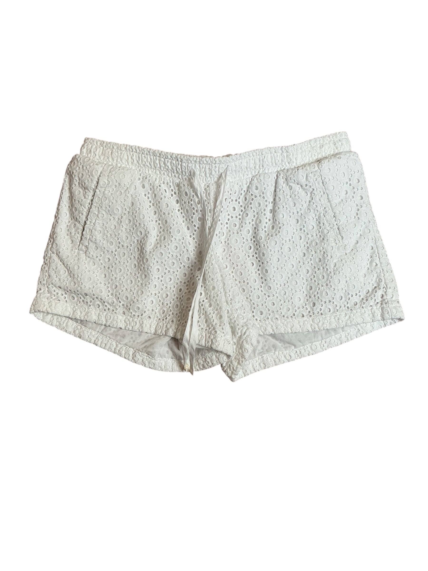 Lilly Pulitzer Baybreeze Short - Resort White Bubble Eyelet - Size M