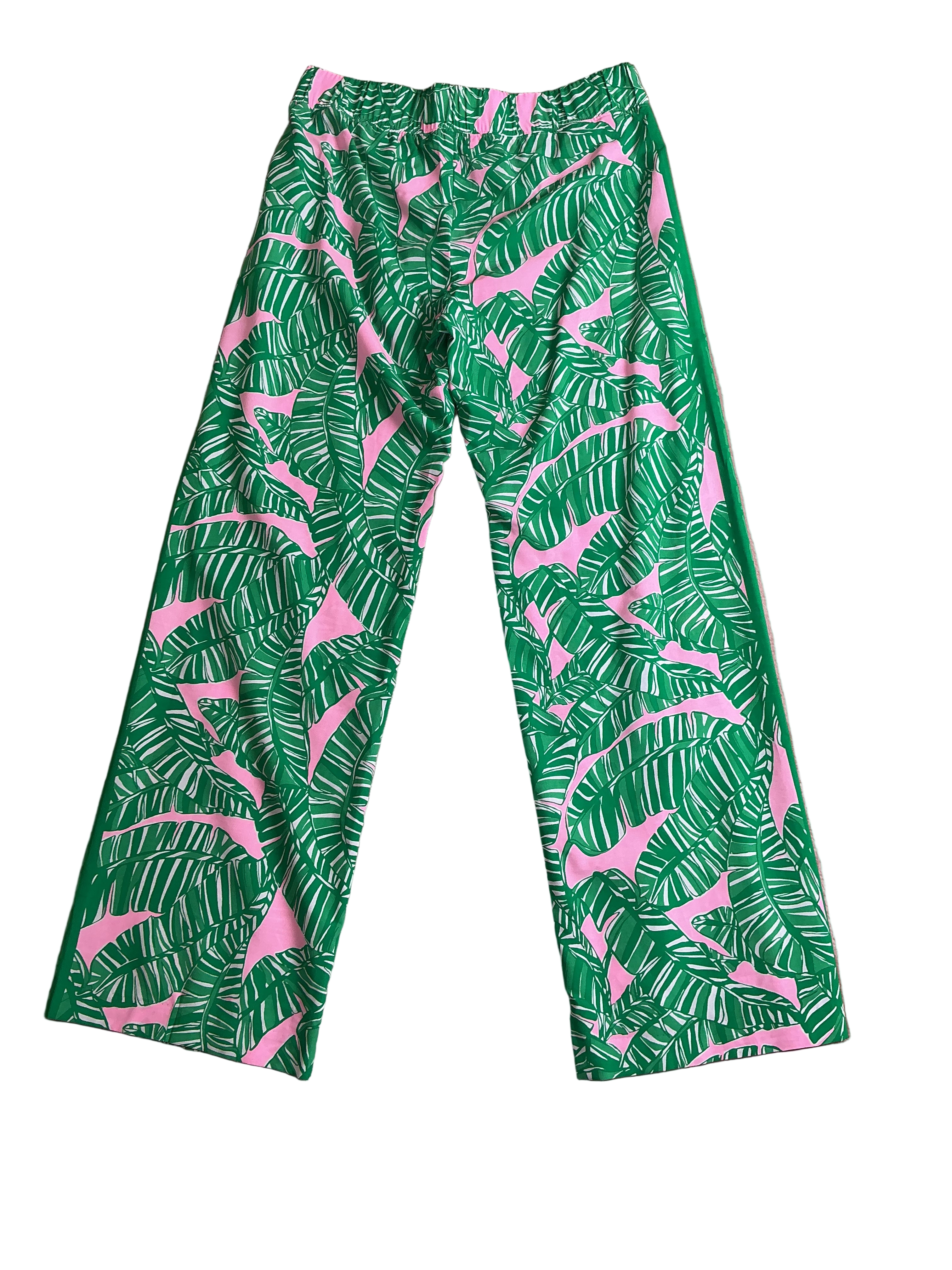 Lilly Pulitzer NWT Bal Harbour Palazzo Conch Shell Pink Lets Go Bananas Engine - Size M