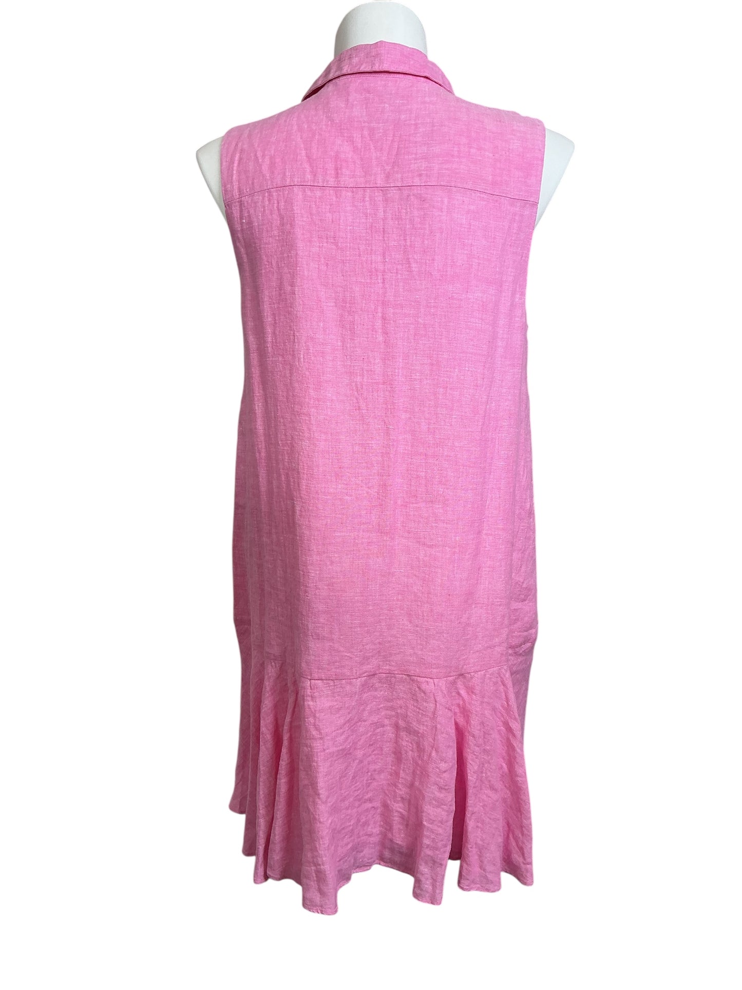 Lilly Pulitzer NWT Ellowyn Linen Dress - Sunkissed Pink X Resort White - Size XL
