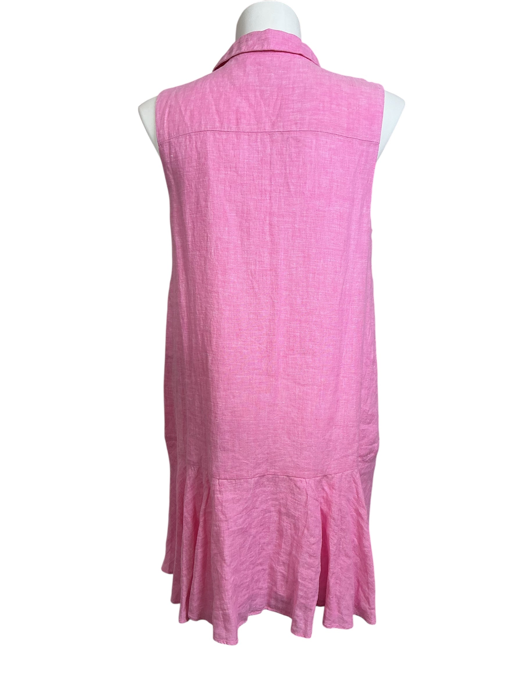 Lilly Pulitzer NWT Ellowyn Linen Dress - Sunkissed Pink X Resort White - Size XL