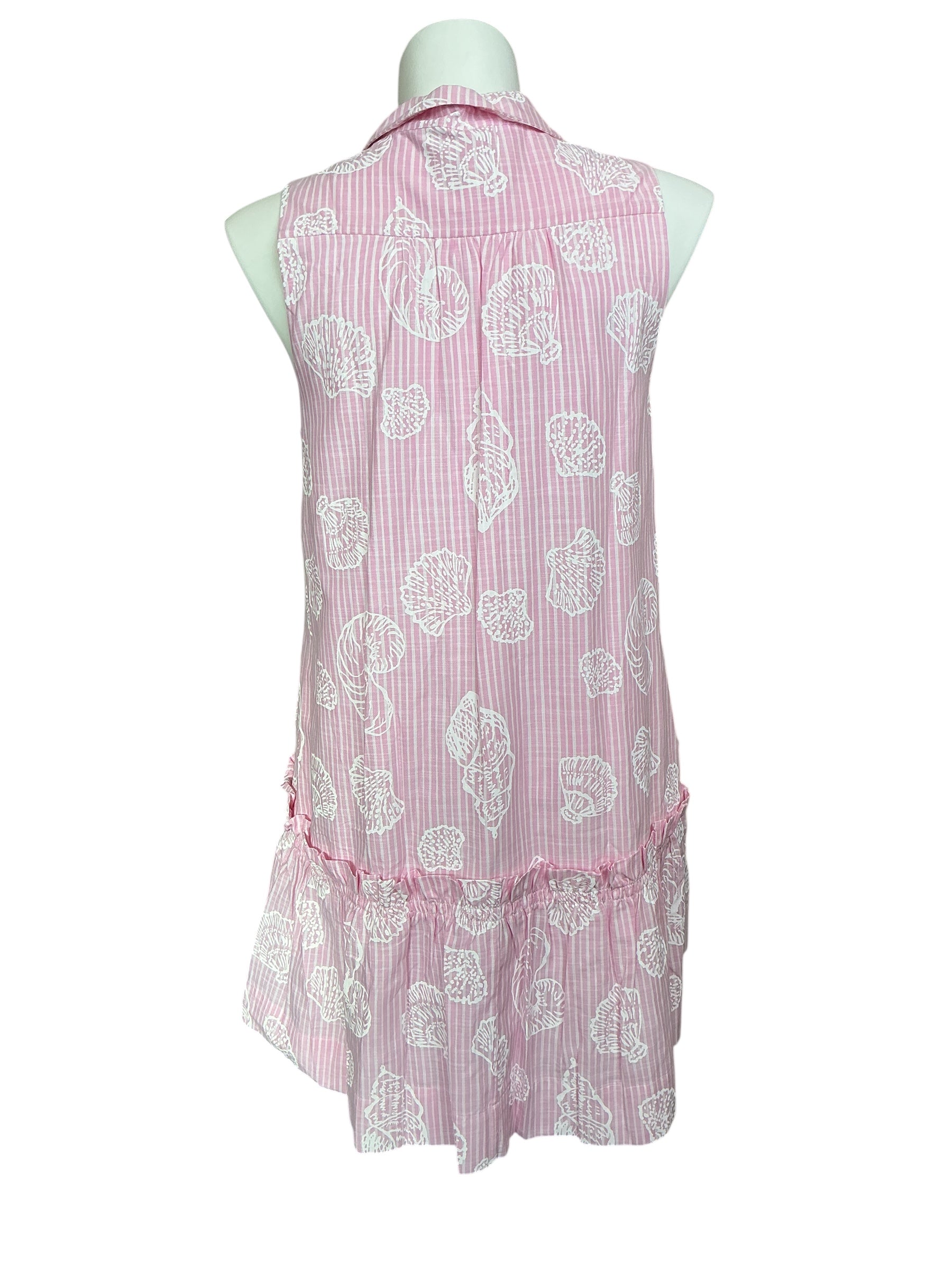 Lilly Pulitzer NWT Caylinn Sleeveless Popover - Conch Shell Pink Pigment Printed Secret - Size XL