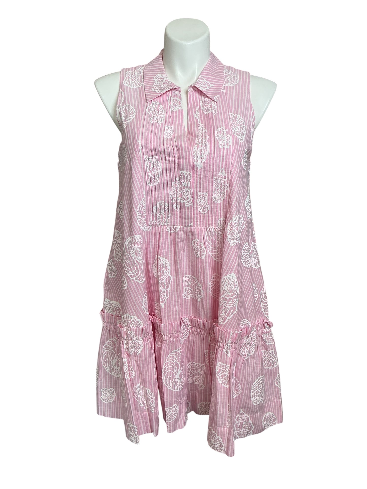 Lilly Pulitzer NWT Caylinn Sleeveless Popover - Conch Shell Pink Pigment Printed Secret - Size XL