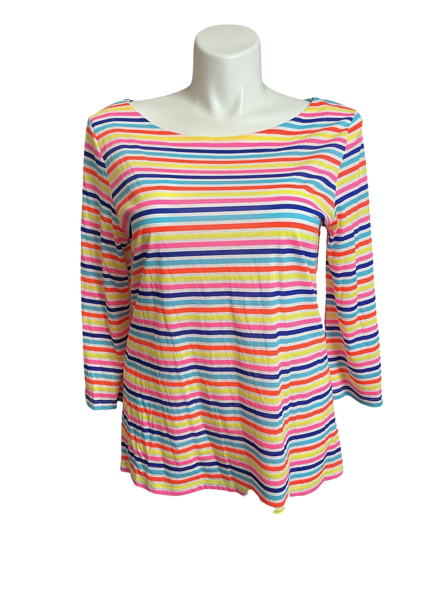 Lilly Pulitzer Waverly Top - Multi Island Striped - Size XL