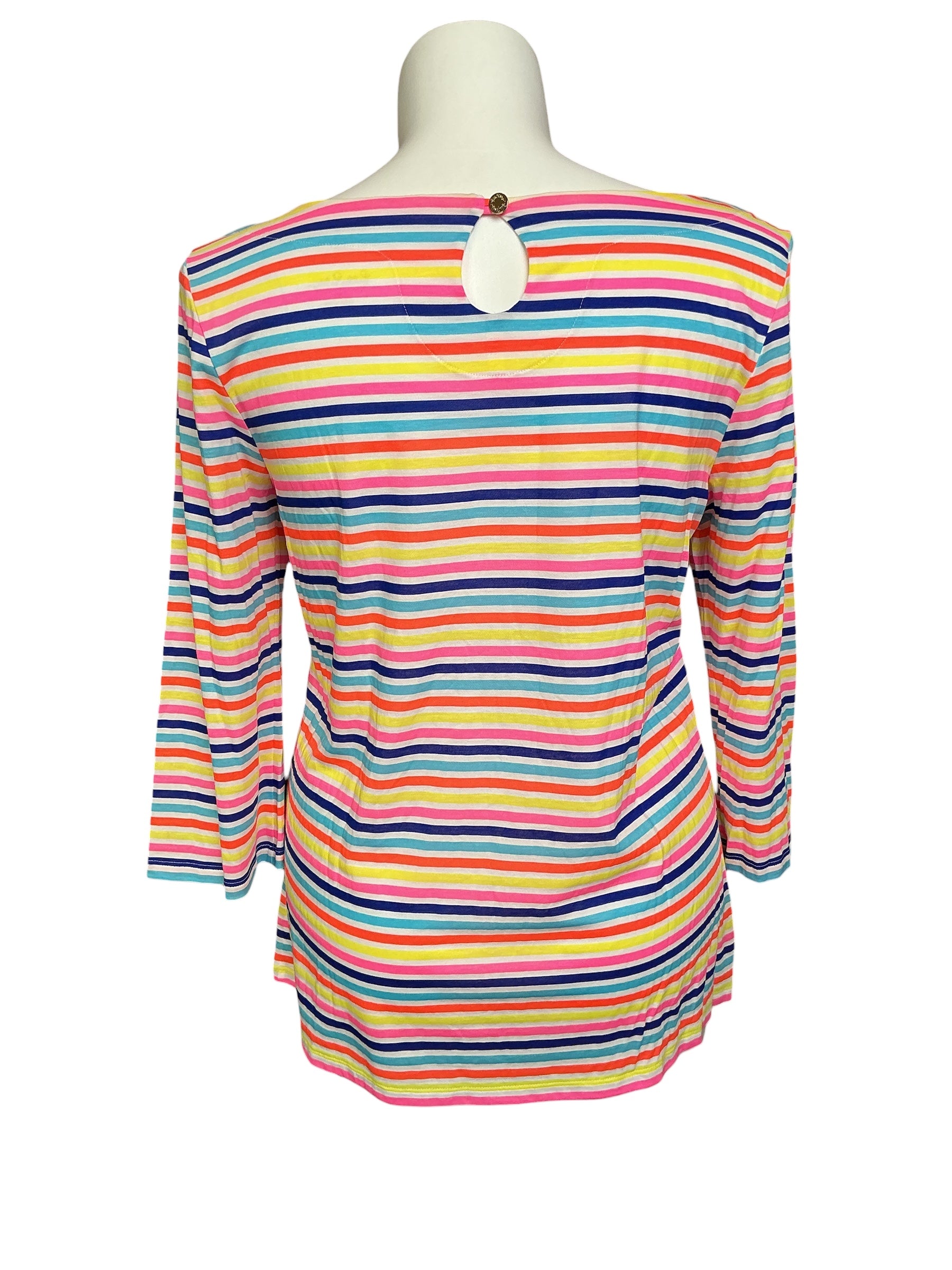 Lilly Pulitzer Waverly Top - Multi Island Striped - Size XL