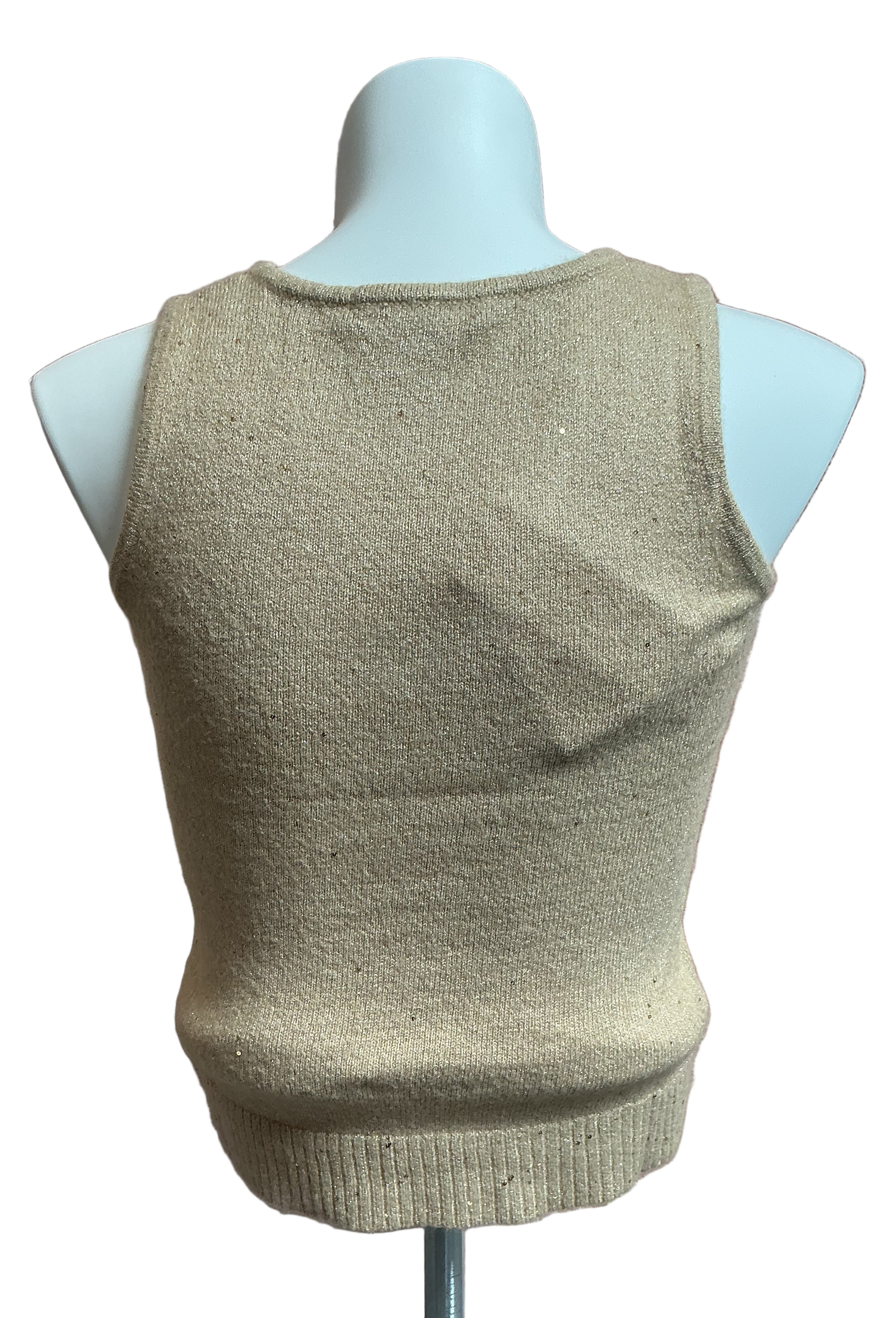 Lilly Pulitzer NWT Averlie Sequin Sweater Gold Metallic - Size S