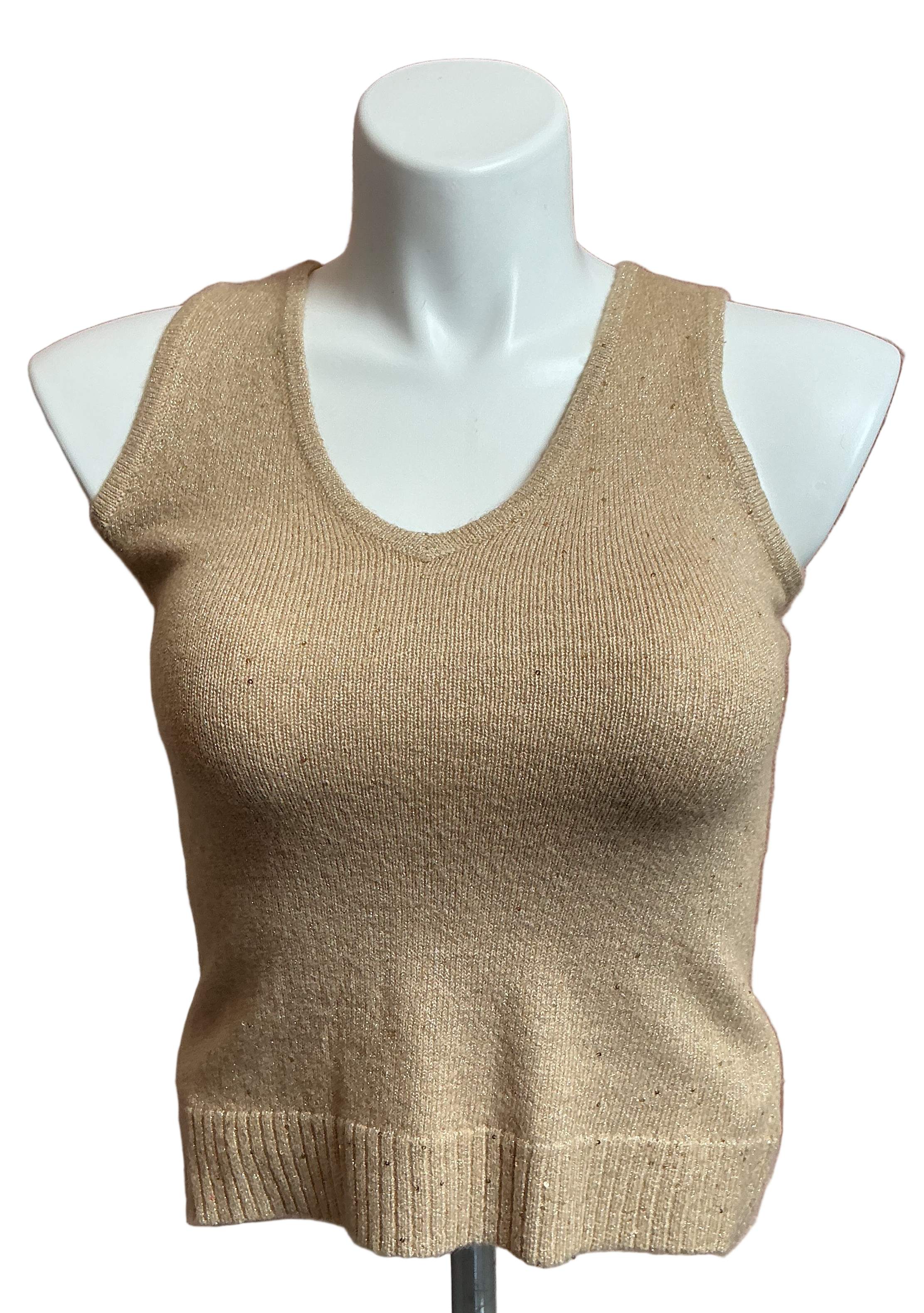 Lilly Pulitzer NWT Averlie Sequin Sweater Gold Metallic - Size S