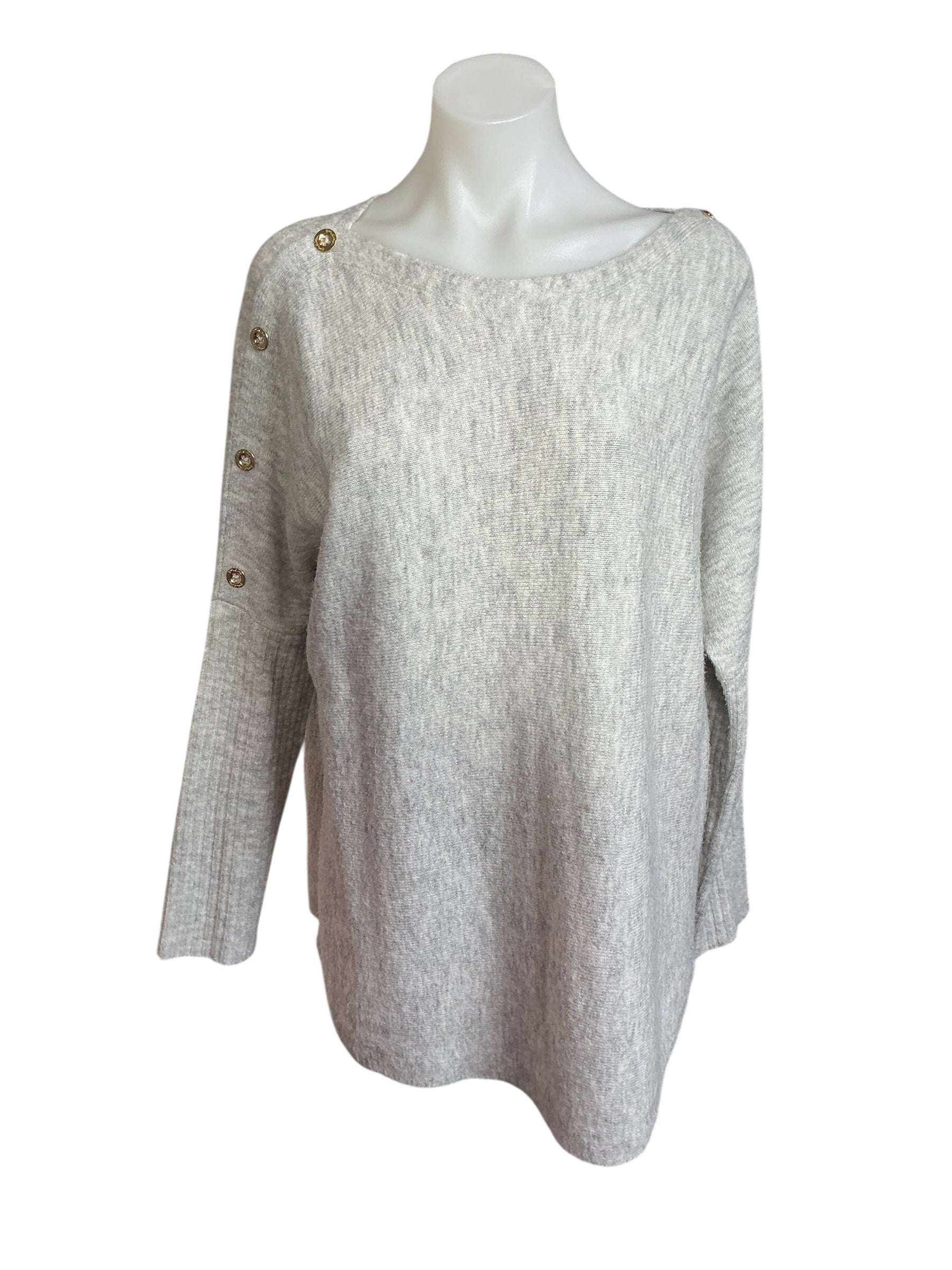 Lilly Pulitzer Arna Sweater - Heathered Seaside Gray - Size M