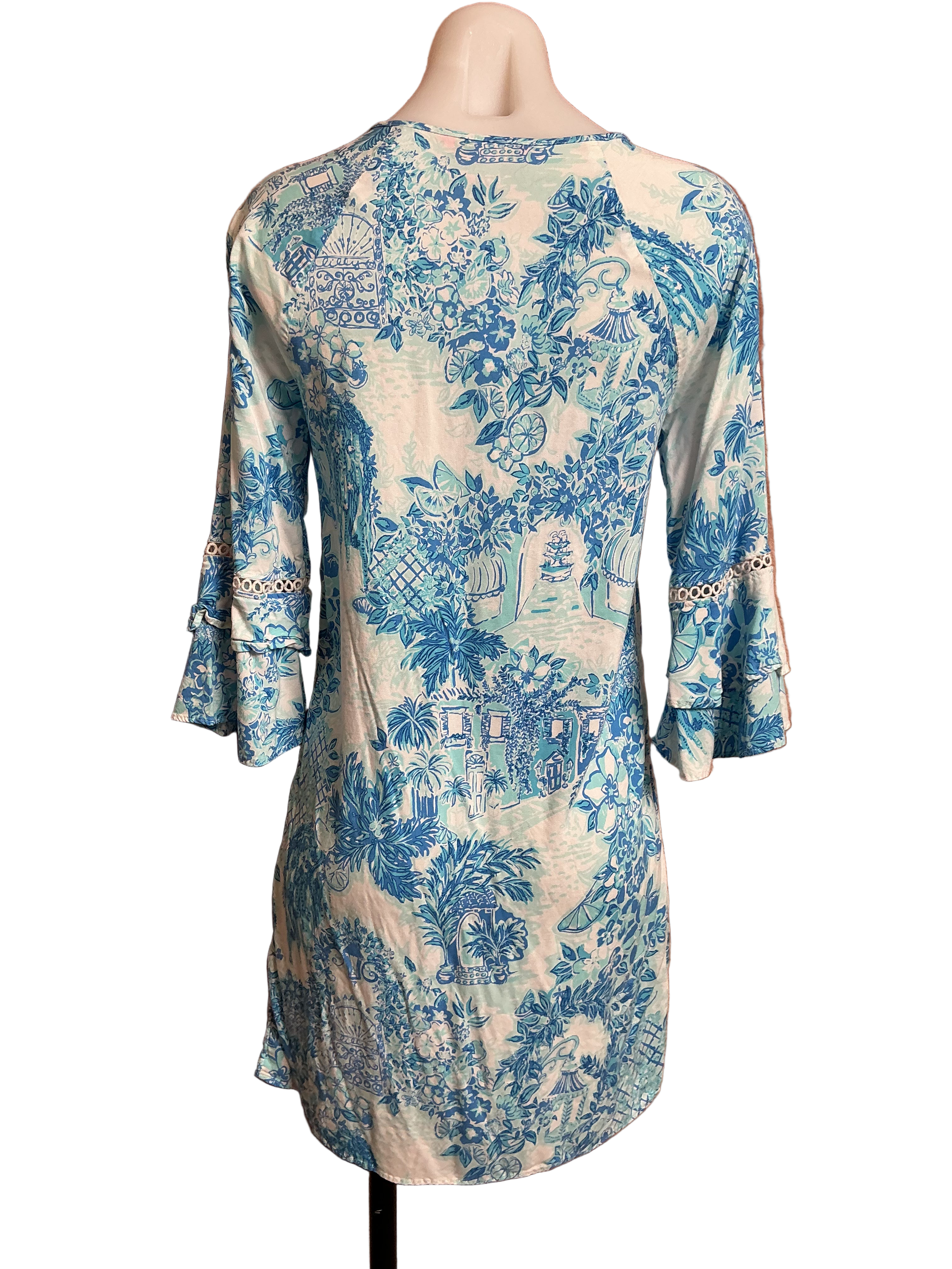 Lilly Pulitzer Azita Tunic Dress in the "Toile Me About It" print - Size XS