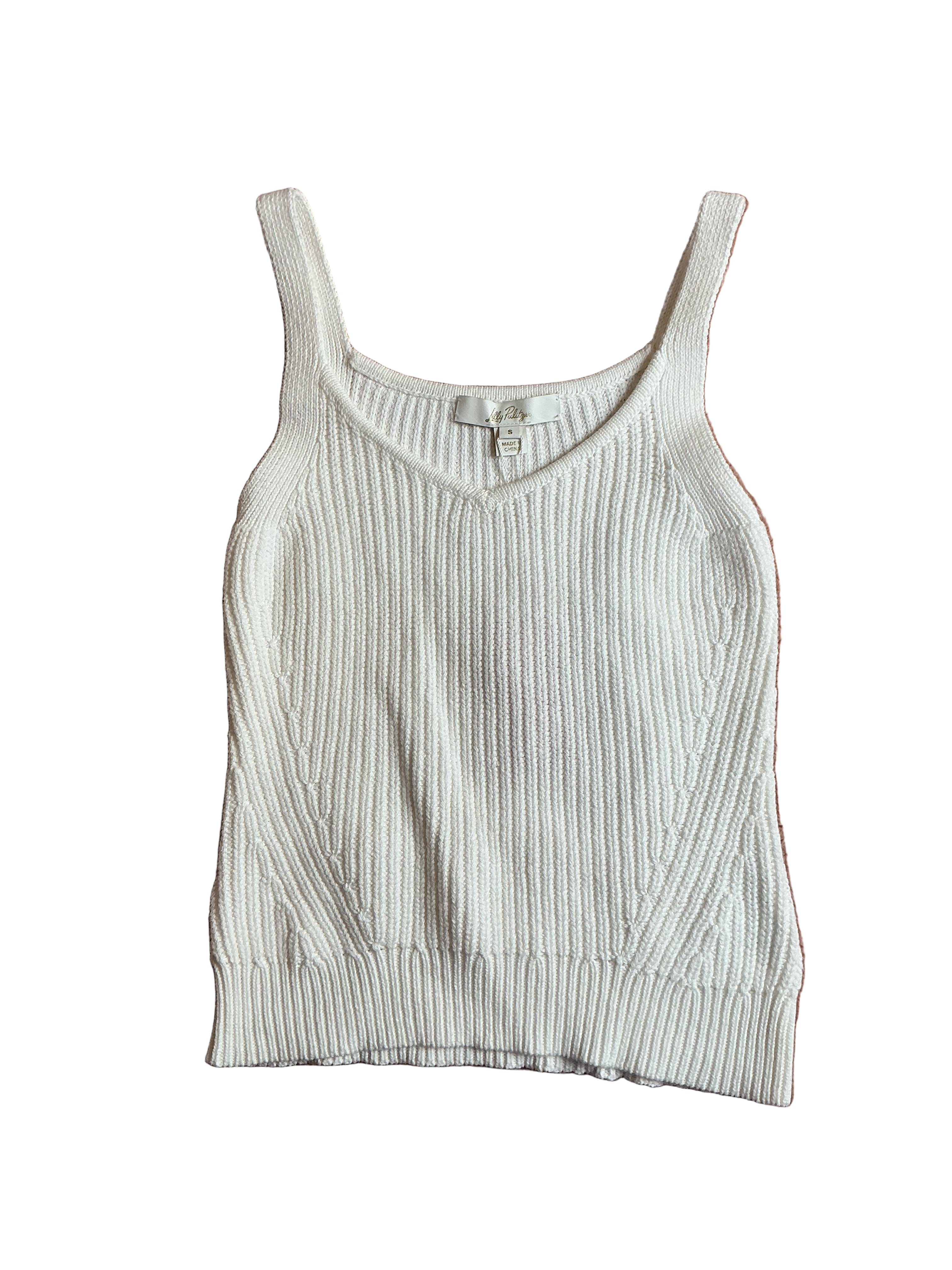 Lilly Pulitzer NWT Bristow Sweater Tank Resort White - Size S