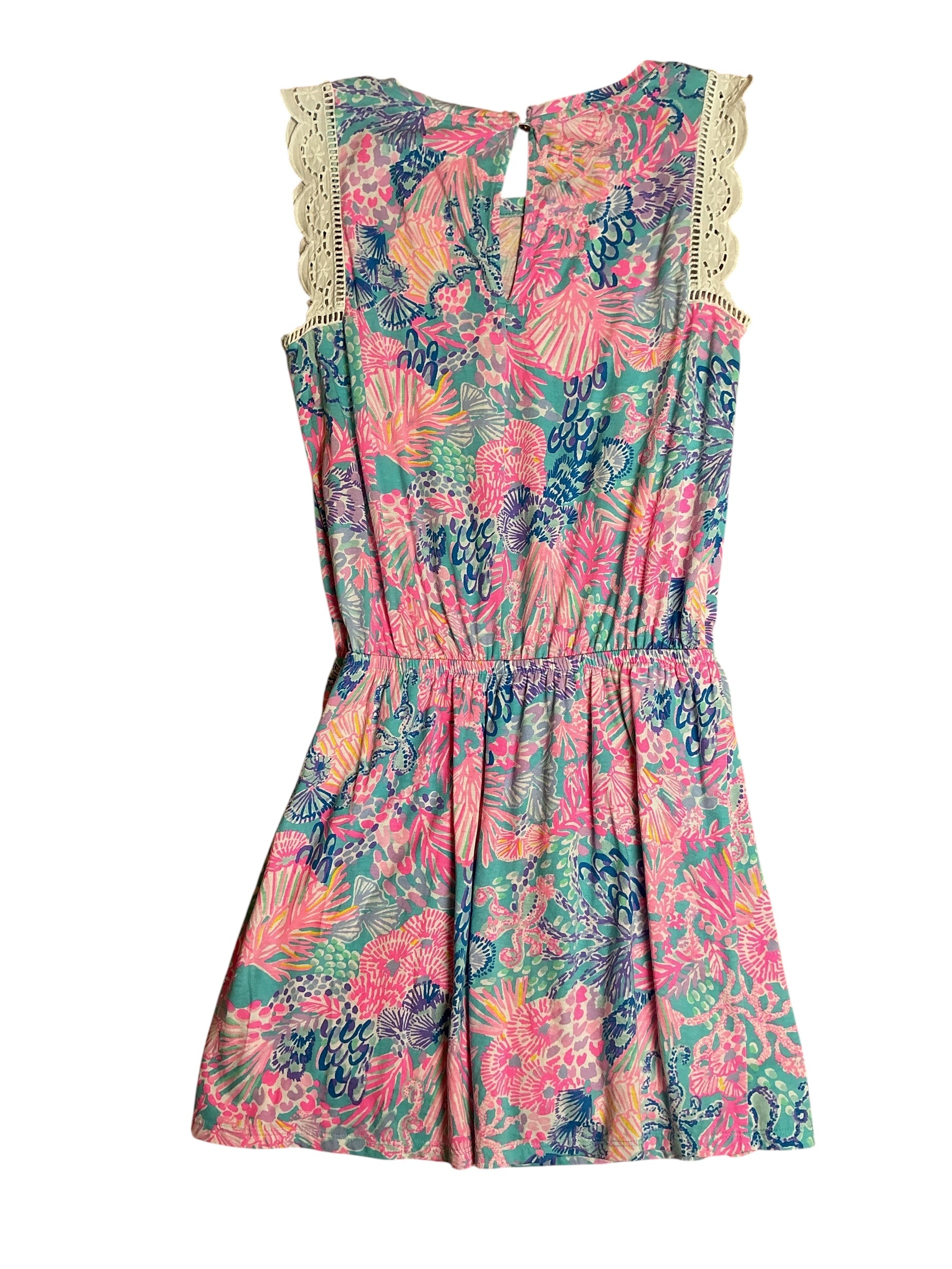 Lilly Pulitzer Agee Romper - Multi Splendor In The Sand - Size S