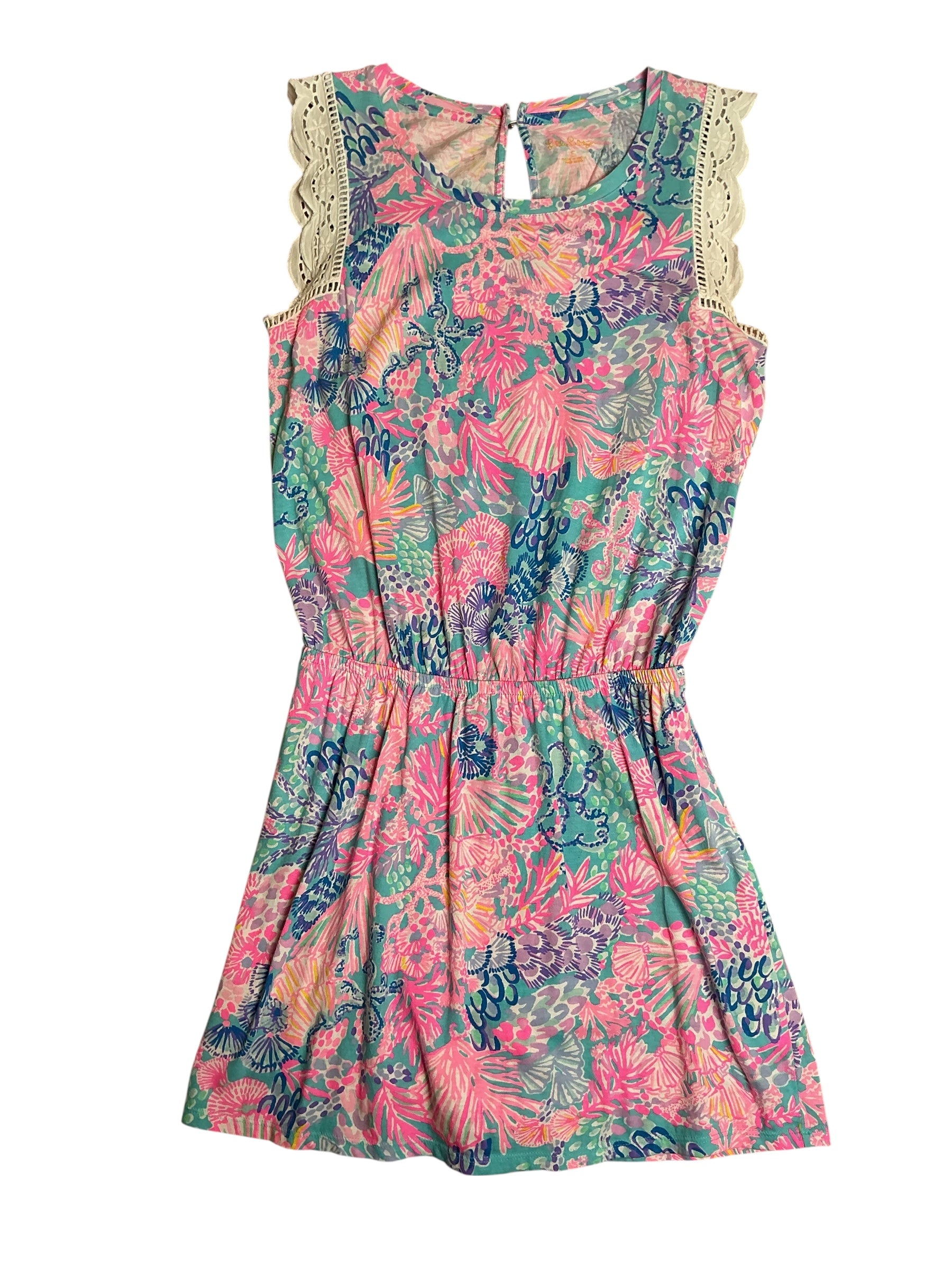 Lilly Pulitzer Agee Romper - Multi Splendor In The Sand - Size S