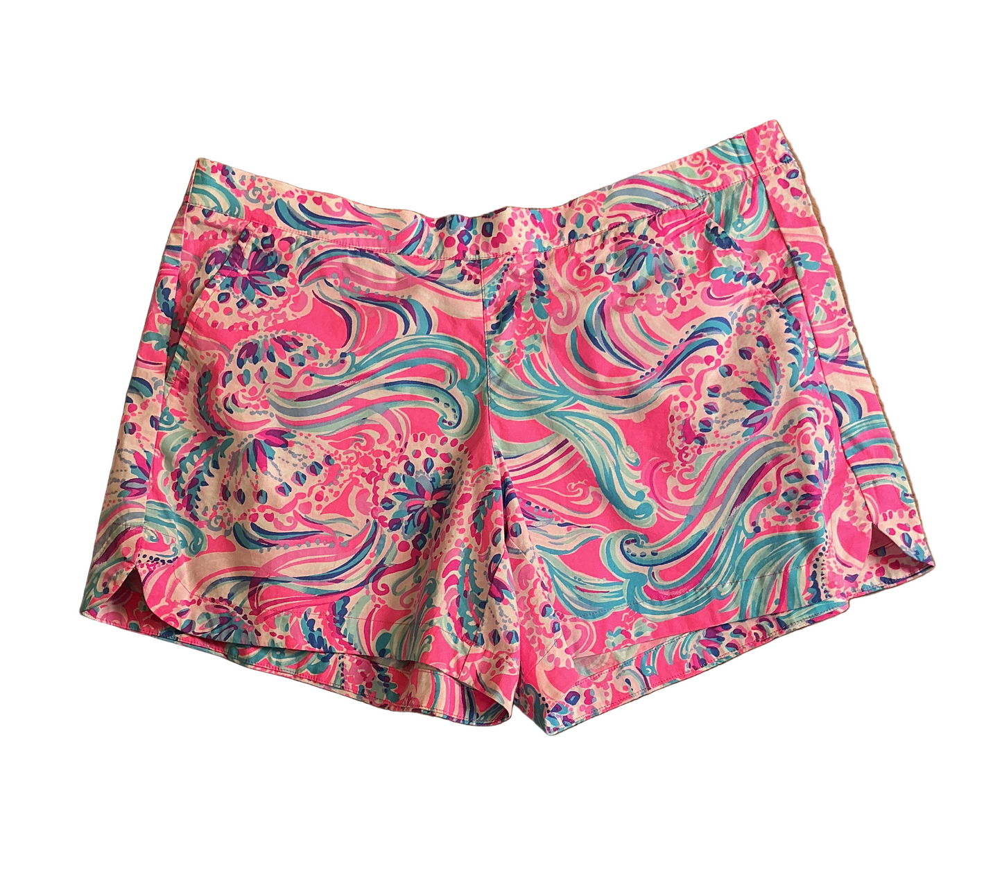 Lilly Pulitzer NWT Ocean View Short Prosecco Pink Don’t Be Jelly - Size L