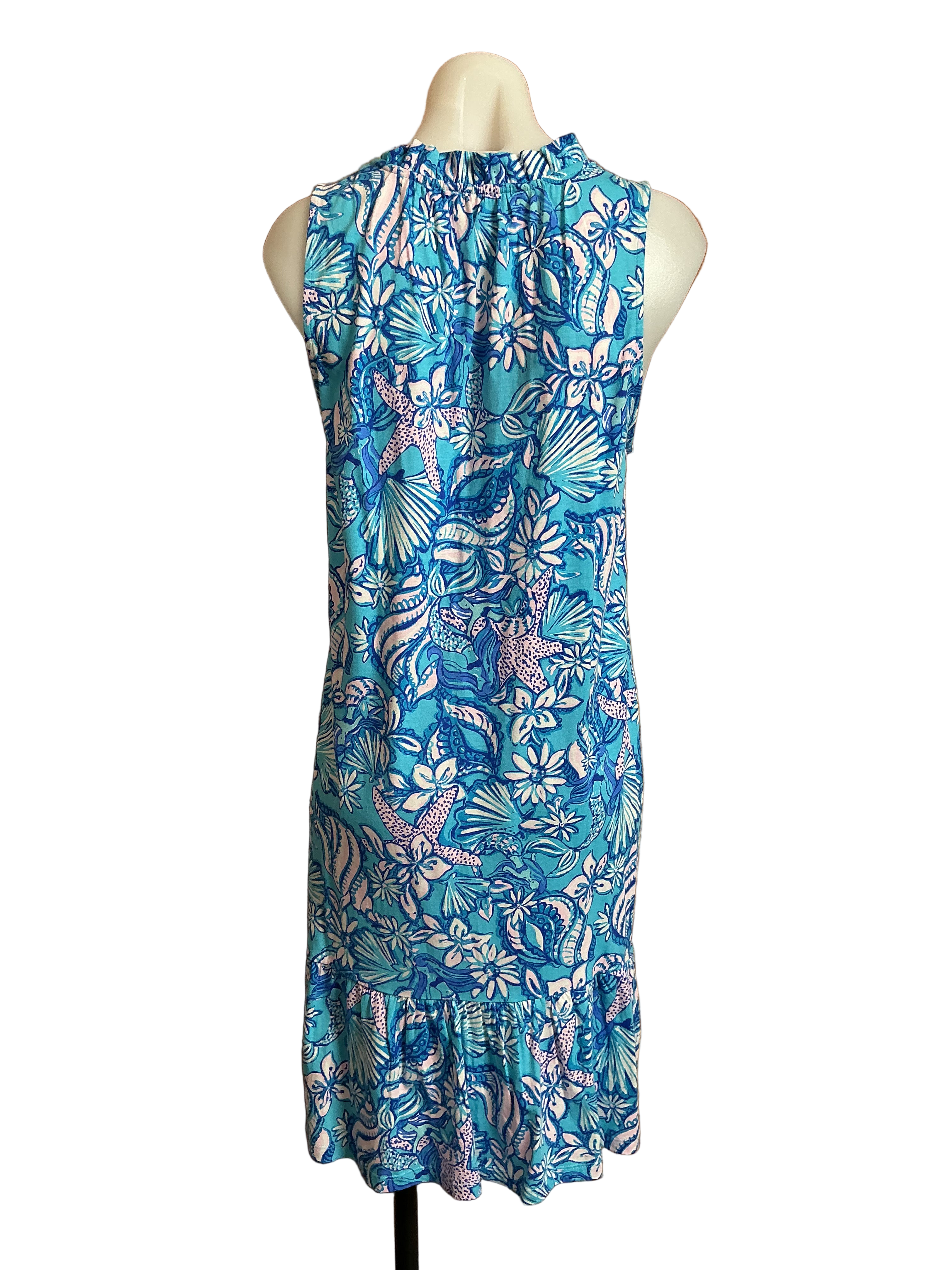 Lilly Pulitzer NWT Malone Dress Amalfi Blue Sound The Sirens - Size M