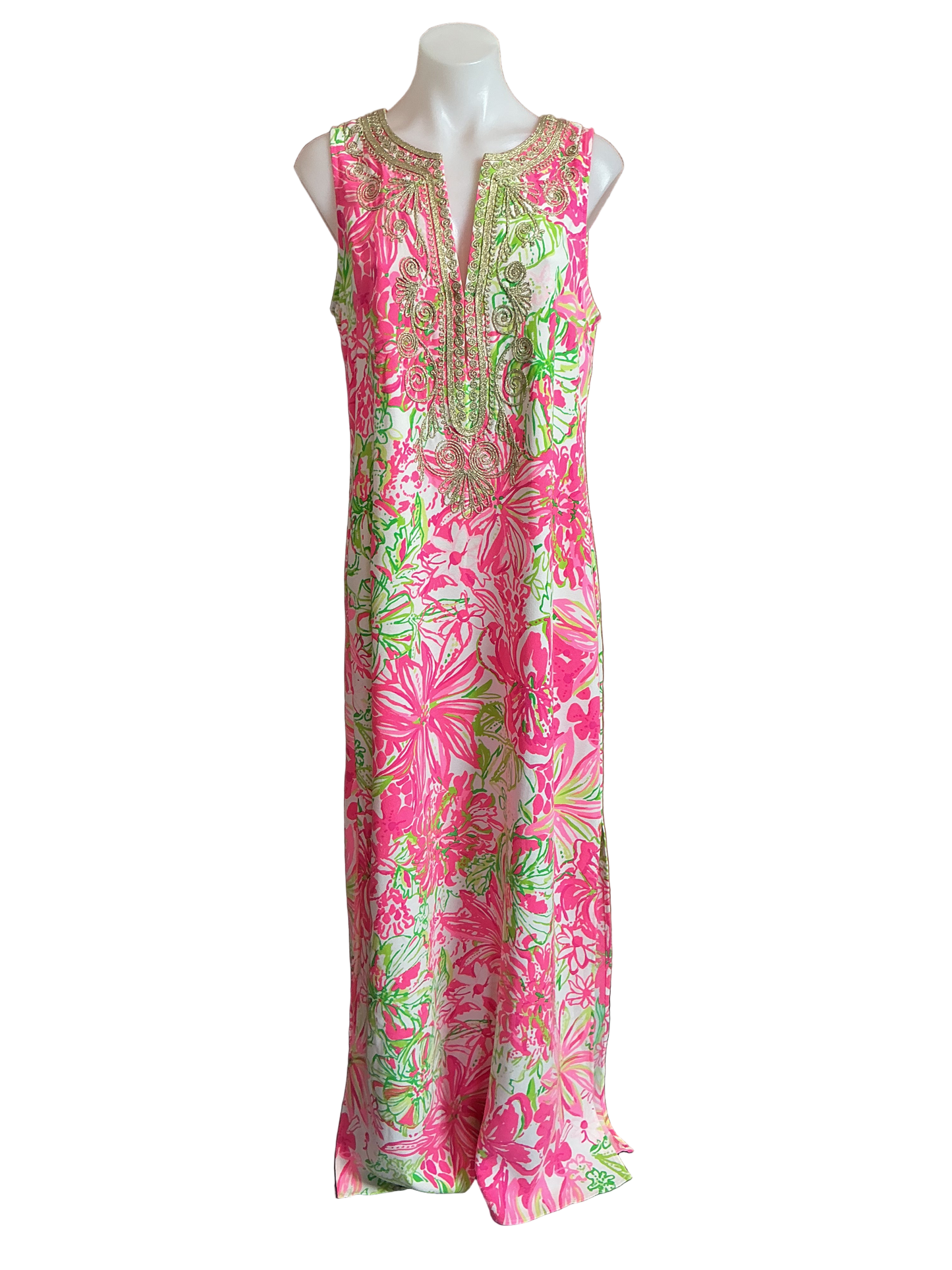 Lilly Pulitzer NWT Carlotta Maxi Dress Resort White Koala Me Maybe - Size 10