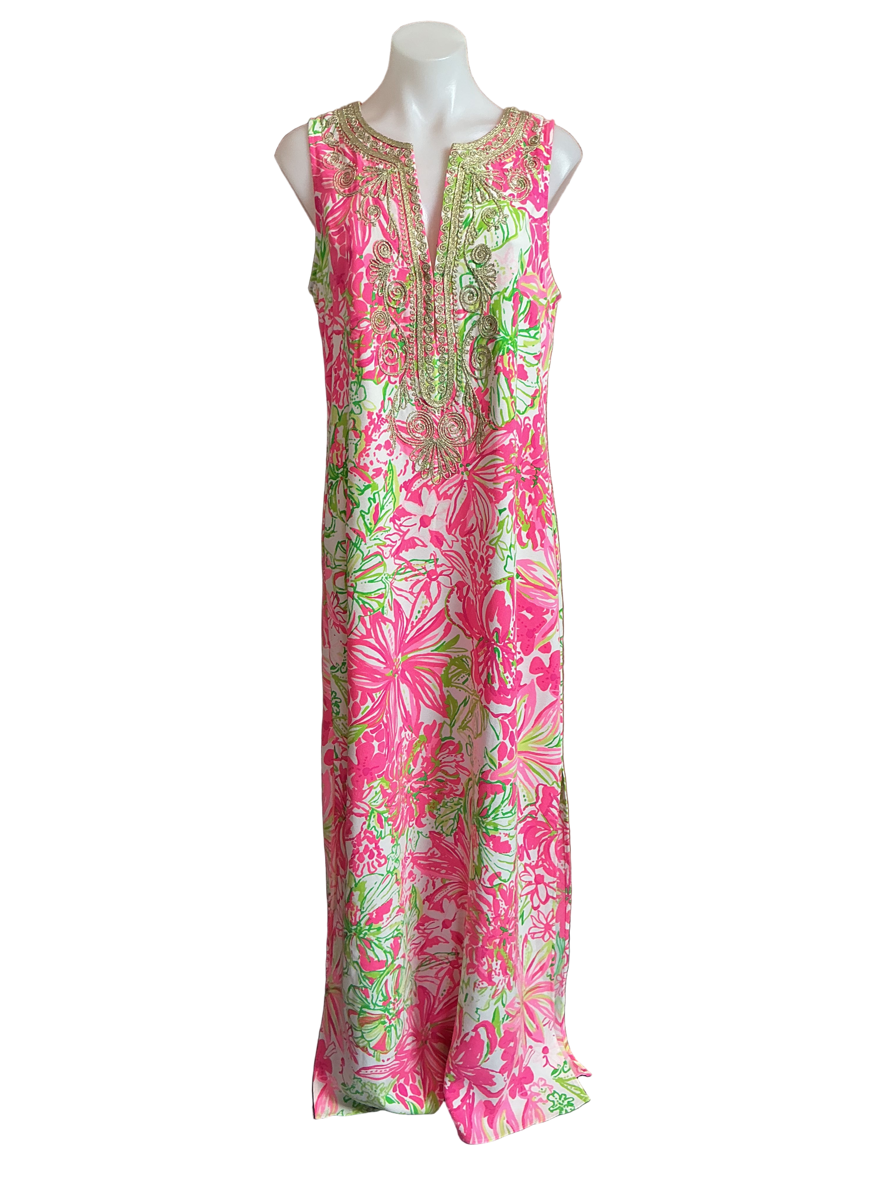 Lilly Pulitzer NWT Carlotta Maxi Dress Resort White Koala Me Maybe - Size 10