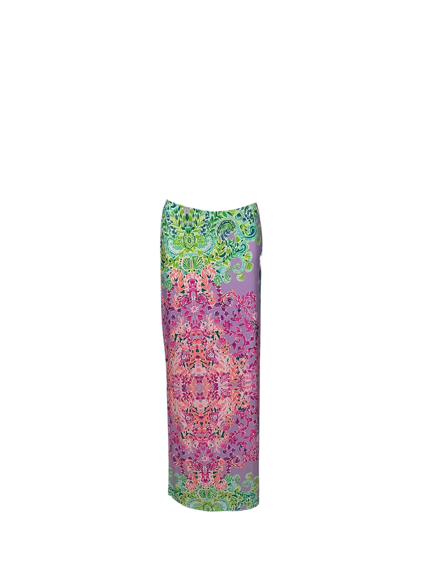 Lilly Pulitzer- Inez Maxi Skirt Multi Sunshine Vibes Engineered Size M