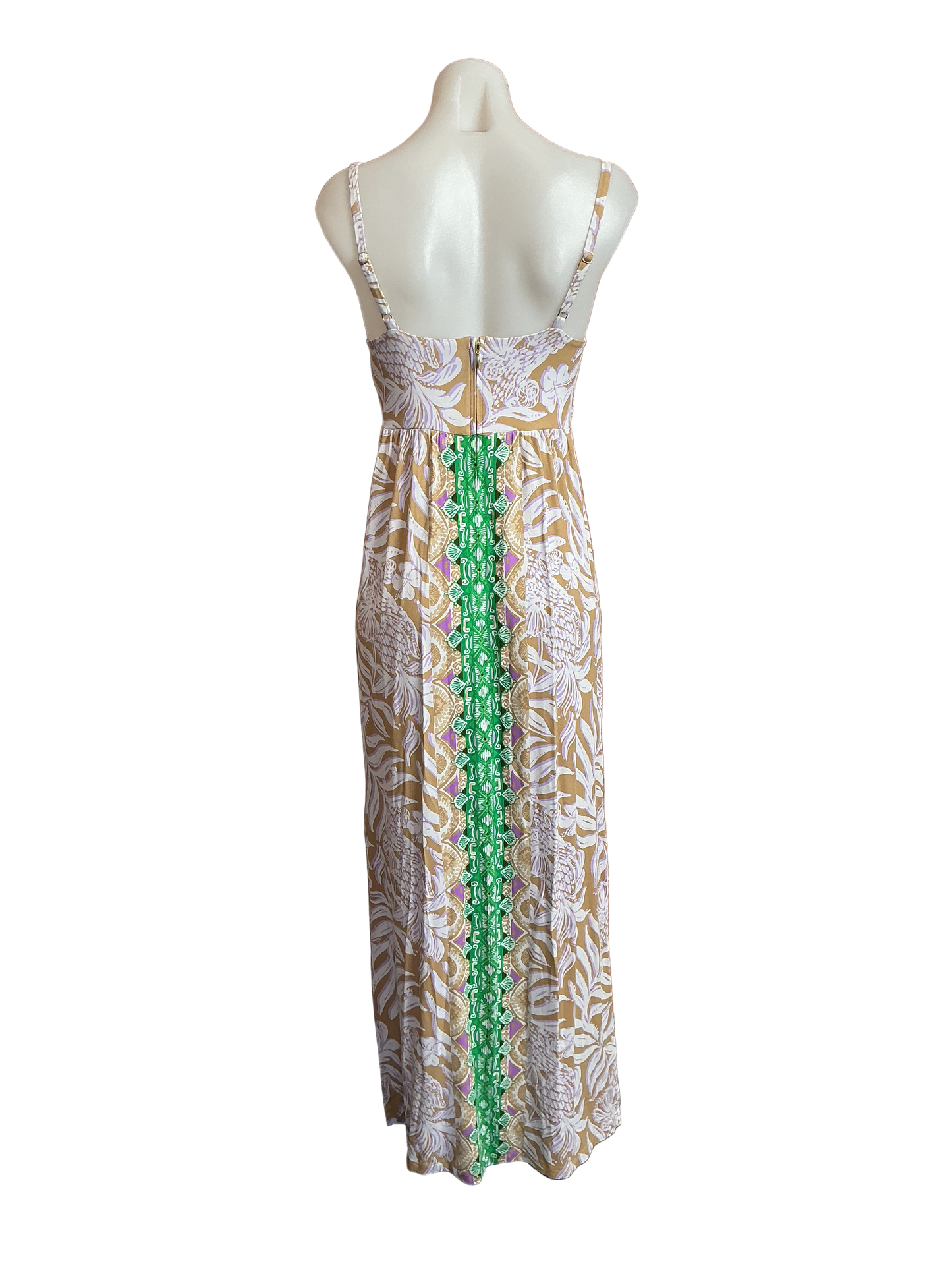 Lilly Pulitzer NWT Floralie Maxi Dress Multi Bon Vivants Engineered - Size 2