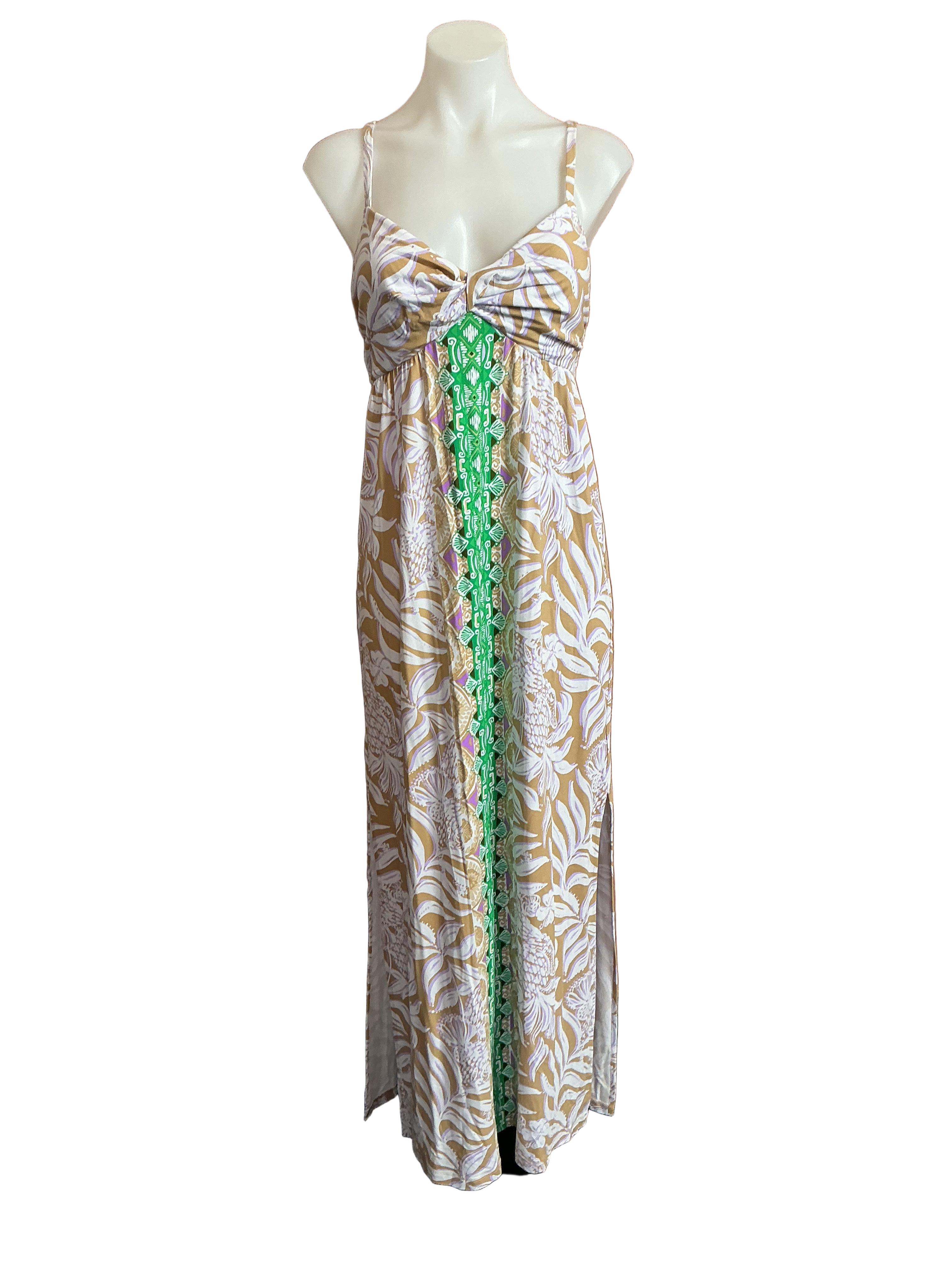 Lilly Pulitzer NWT Floralie Maxi Dress Multi Bon Vivants Engineered - Size 2