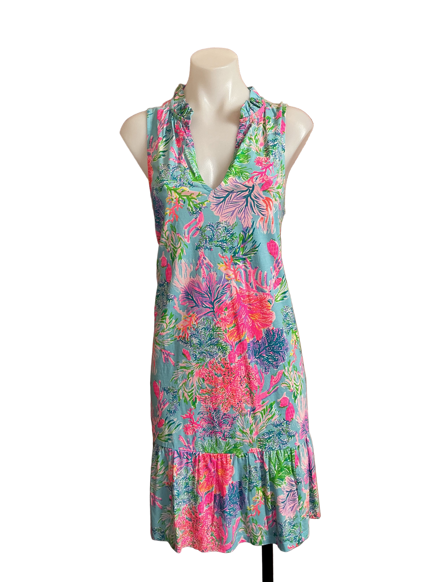 Lilly Pulitzer NWT Malone Dress Celestial Blue Cay To My Heart  - Size M