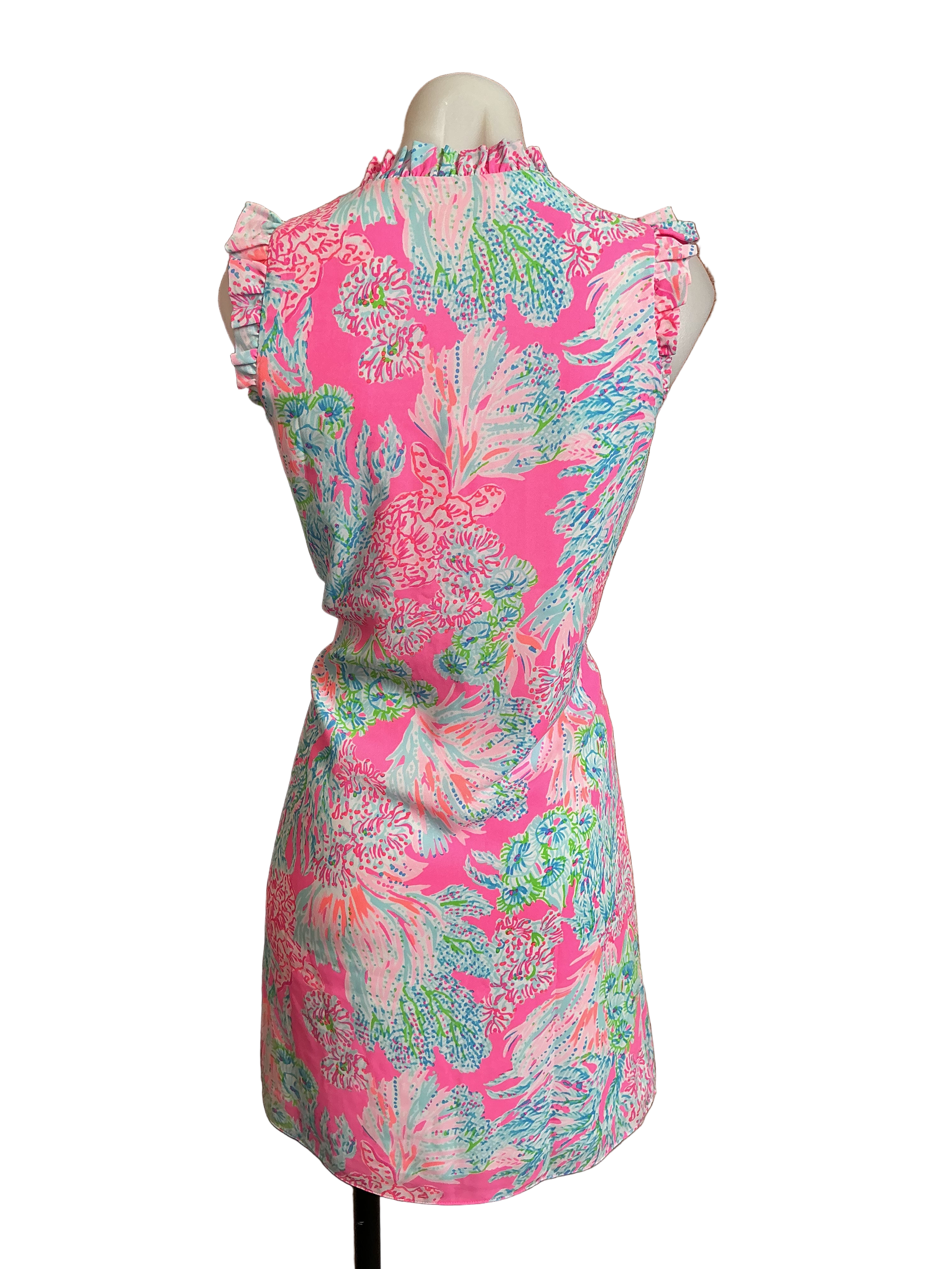 Lilly Pulitzer NWT Cally Soft Shift Prosecco Pink Seaing Things - Size 4