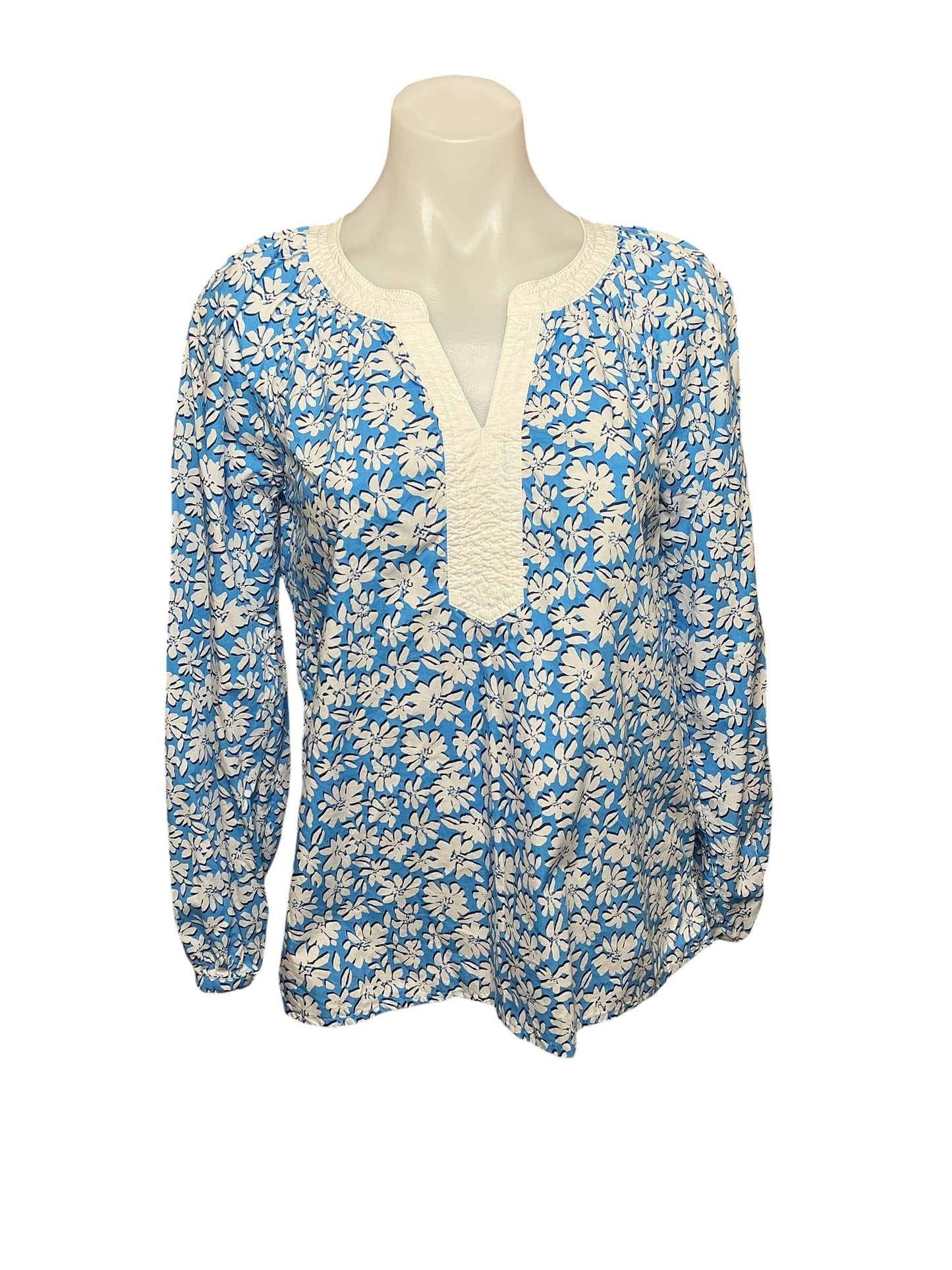 Lilly Pulitzer Camryn Tunic - Lunar Blue Palm Beach Petals - Size XXS