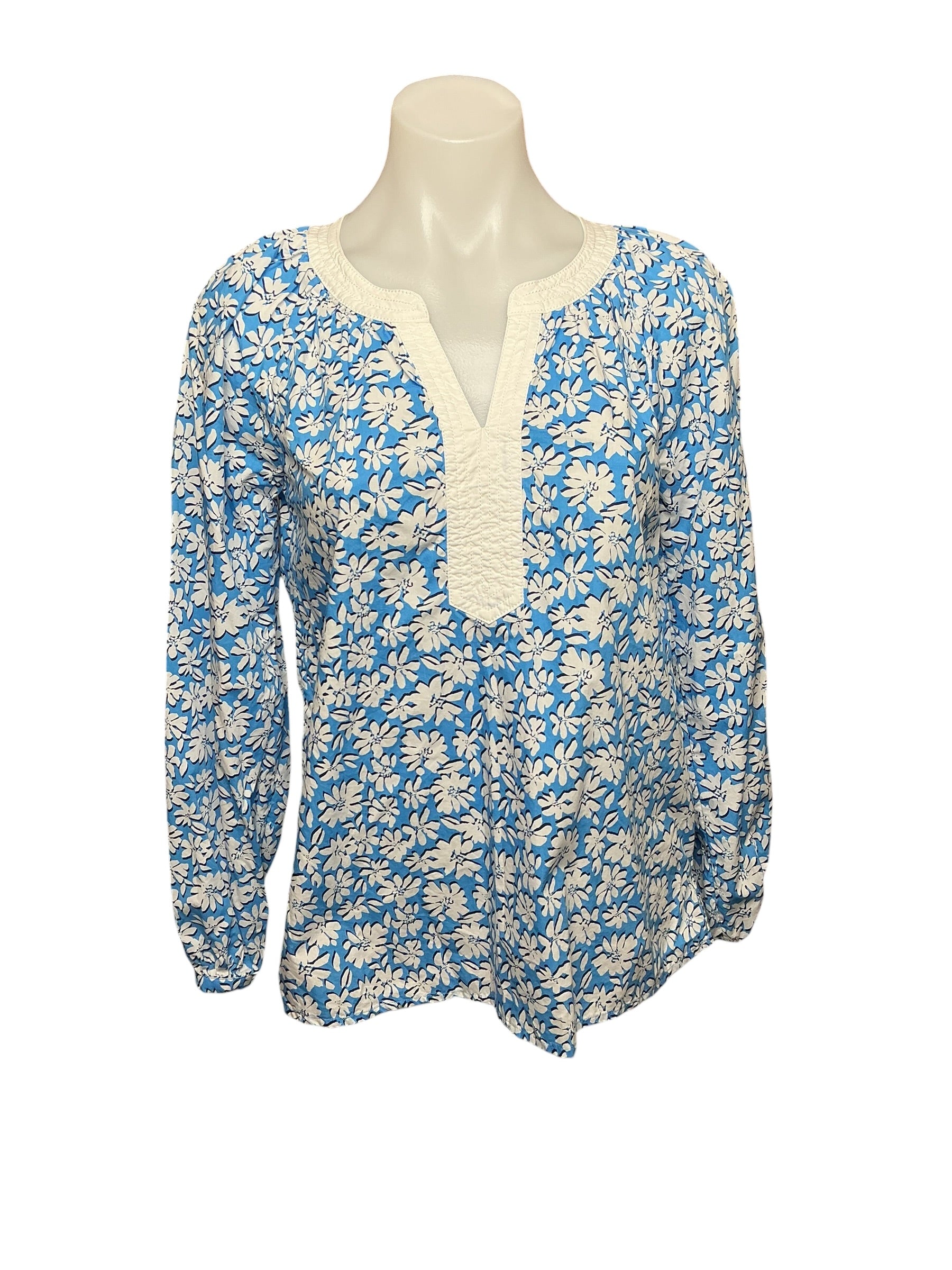 Lilly Pulitzer Camryn Tunic - Lunar Blue Palm Beach Petals - Size XXS