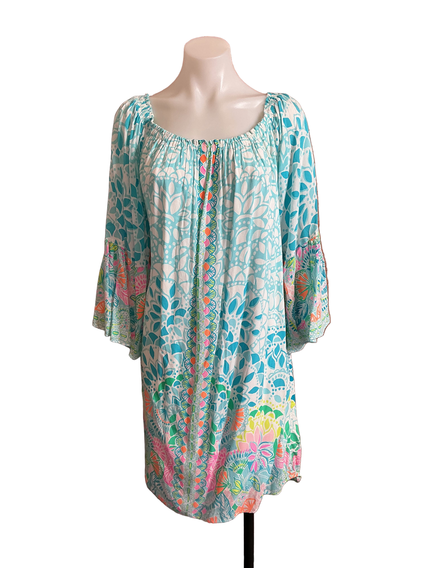 Lilly Pulitzer NWT Nevie Dress Multi Caribbean Citrus Engineered Dress - Size L