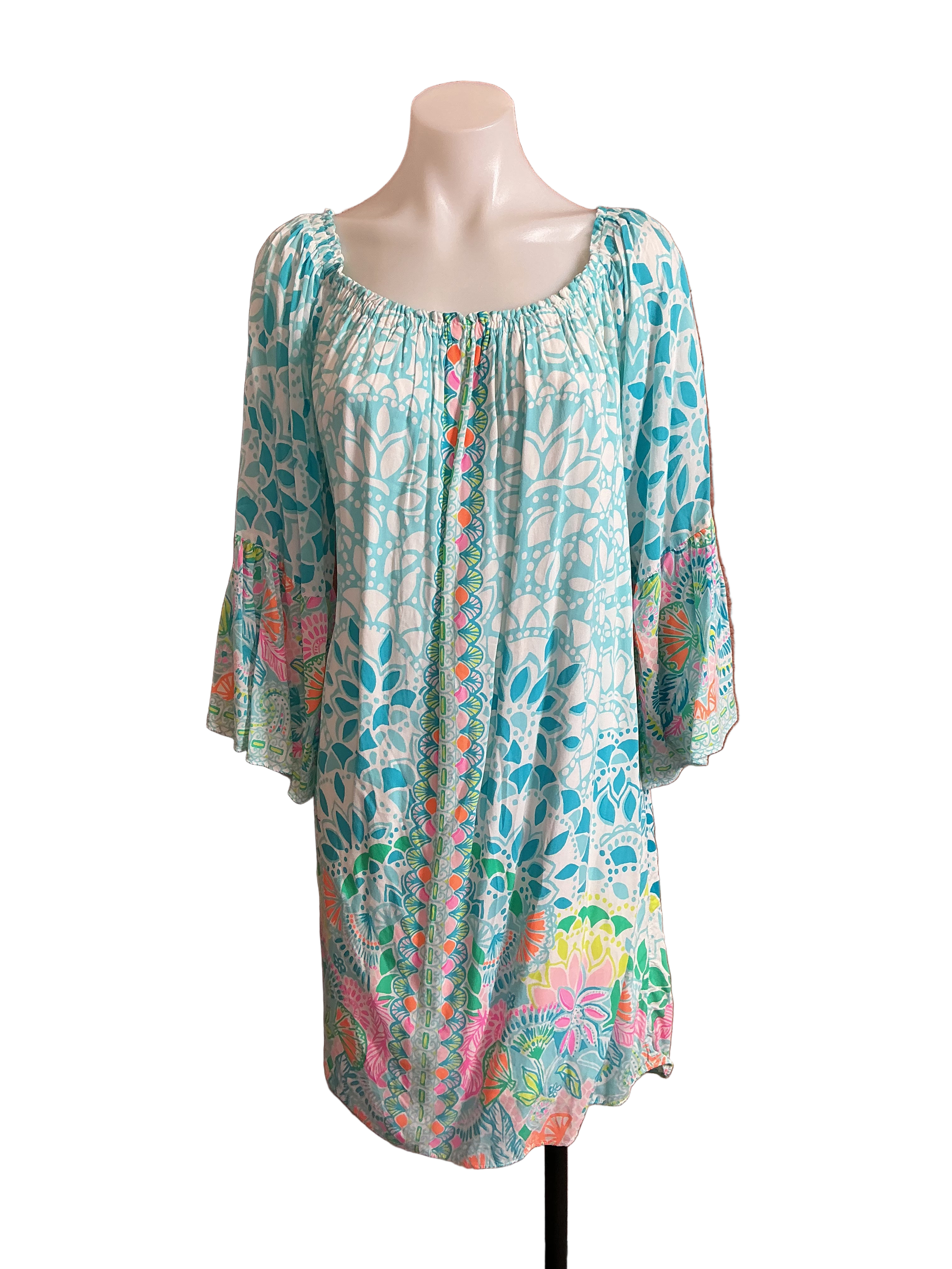 Lilly Pulitzer NWT Nevie Dress Multi Caribbean Citrus Engineered Dress - Size L