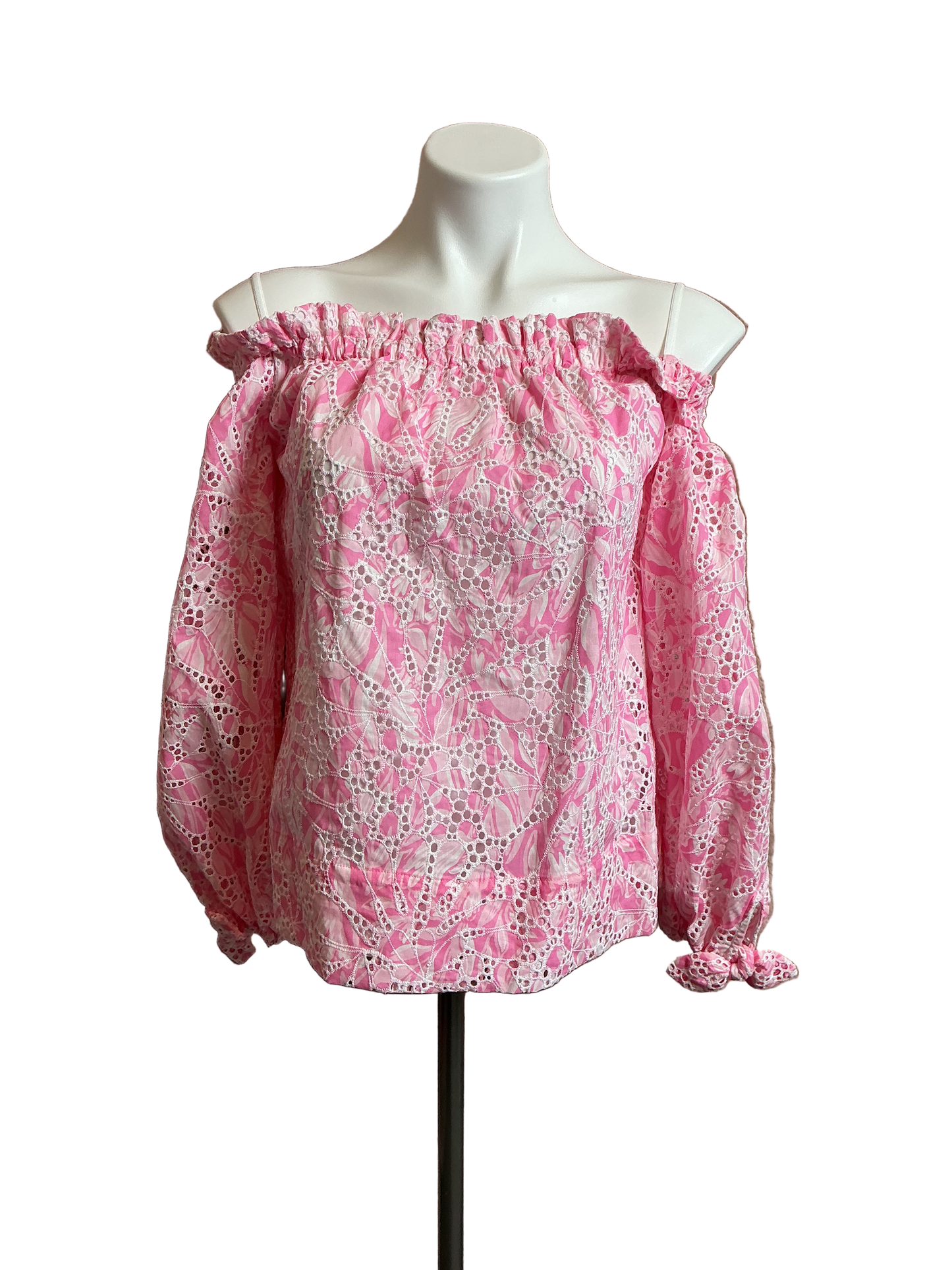 Lilly Pulitzer NWT Jamielyn Long Sleeve Rousseau Pink Tulip To Tango - Size XS