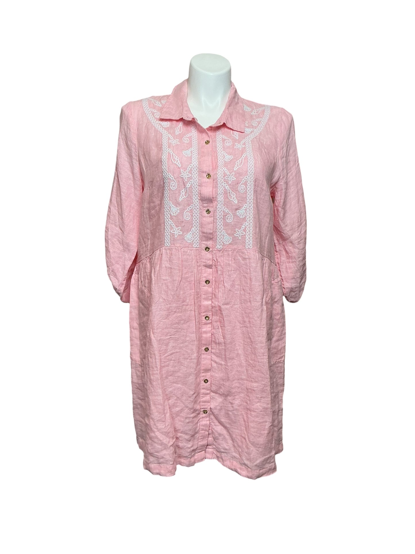 Lilly Pulitzer NWT Shaela Dress - Sorbet Pink X Resort White - Size XL