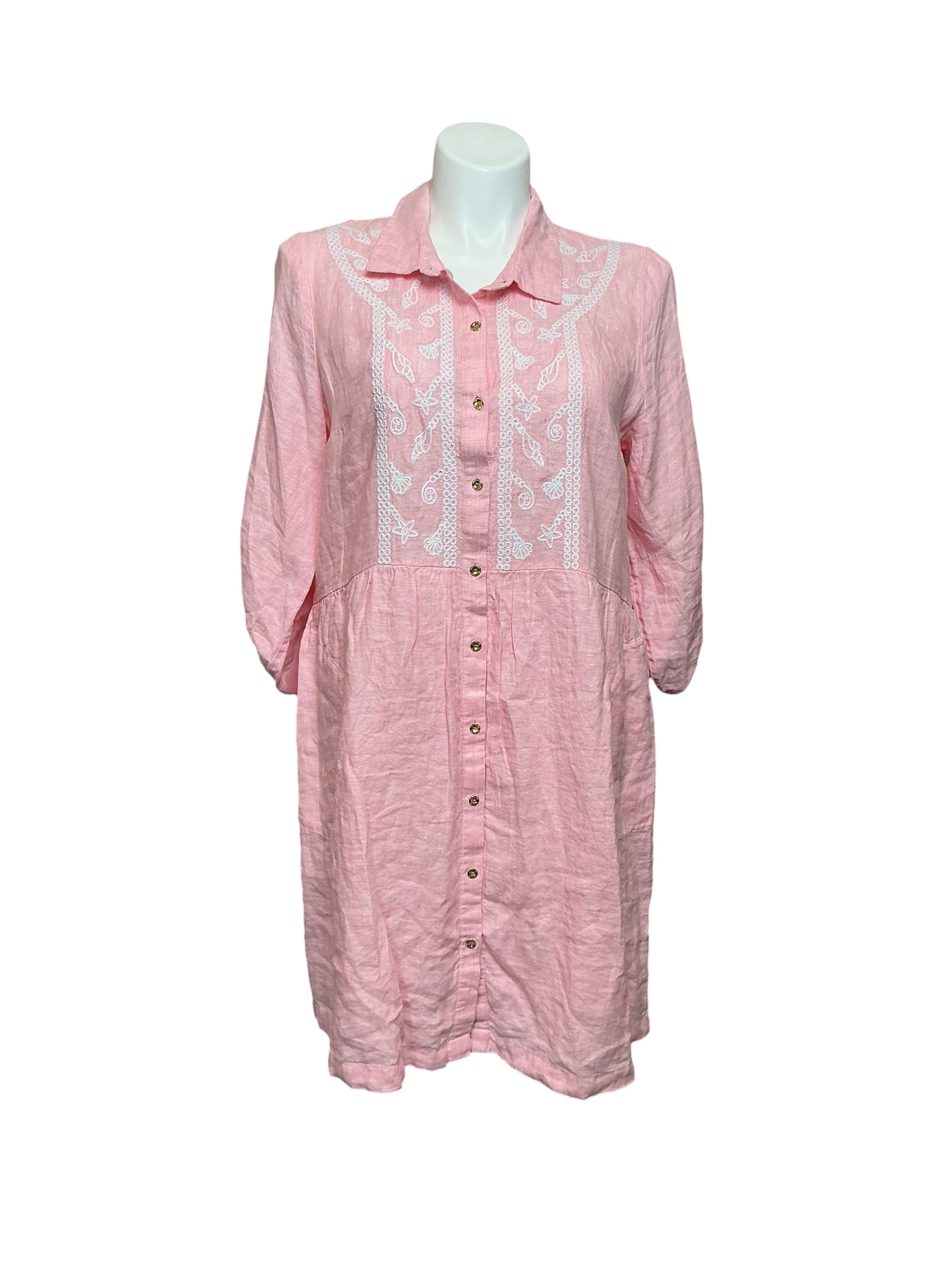 Lilly Pulitzer NWT Shaela Dress - Sorbet Pink X Resort White - Size XL