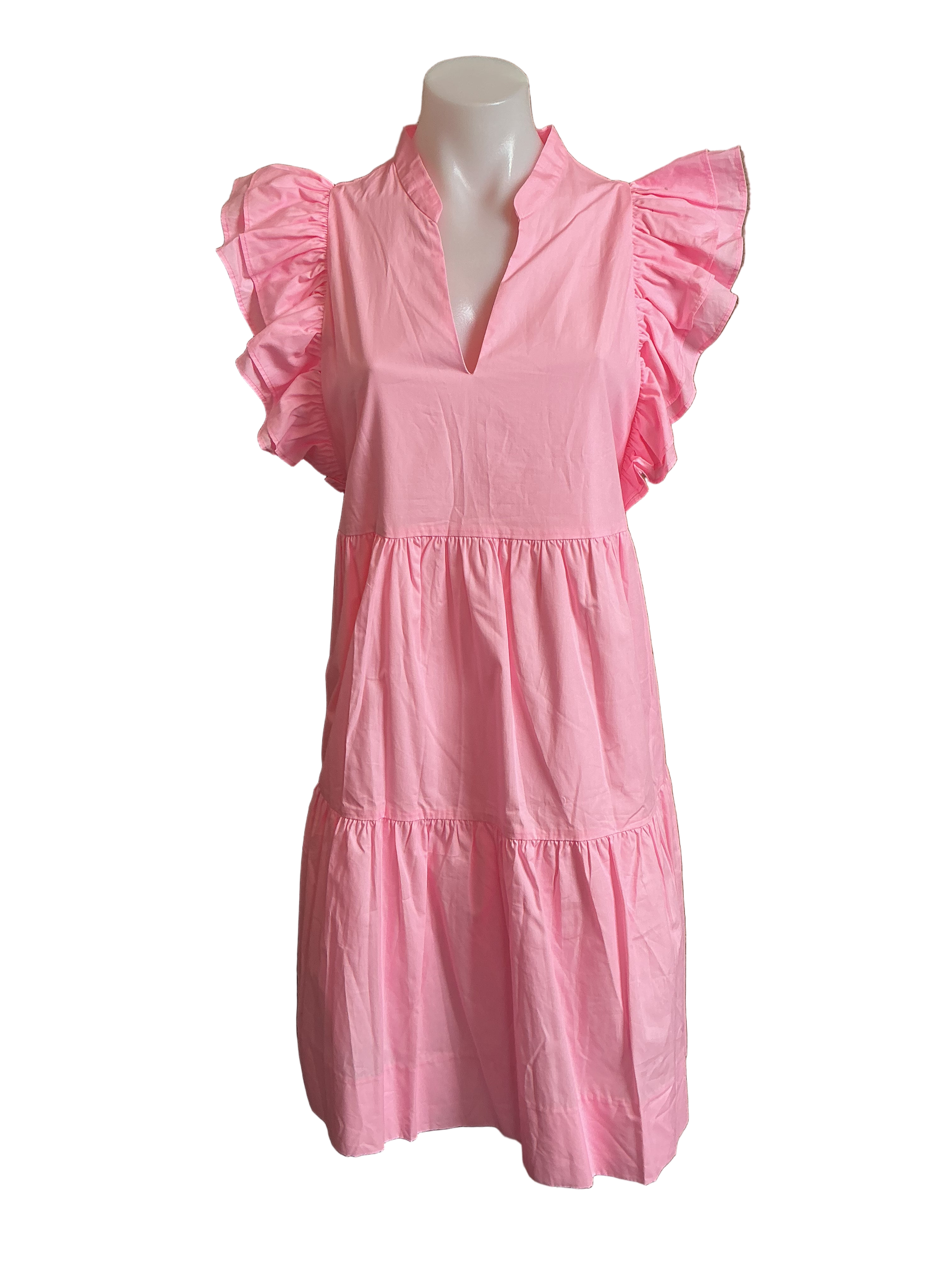 Lilly Pulitzer NWT Aldena Ruffle Sleeve C Conch Shell Pink - Size M