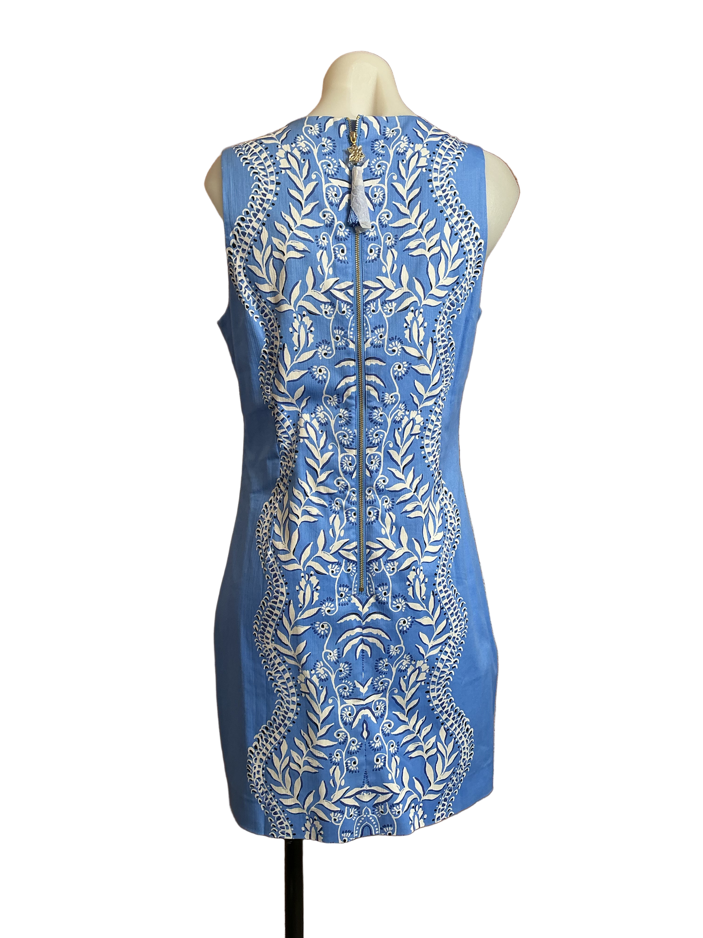 Lilly Pulitzer NWT Mila Stretch Shift Abaco Blue Have It Both Rays Engi - Size 8