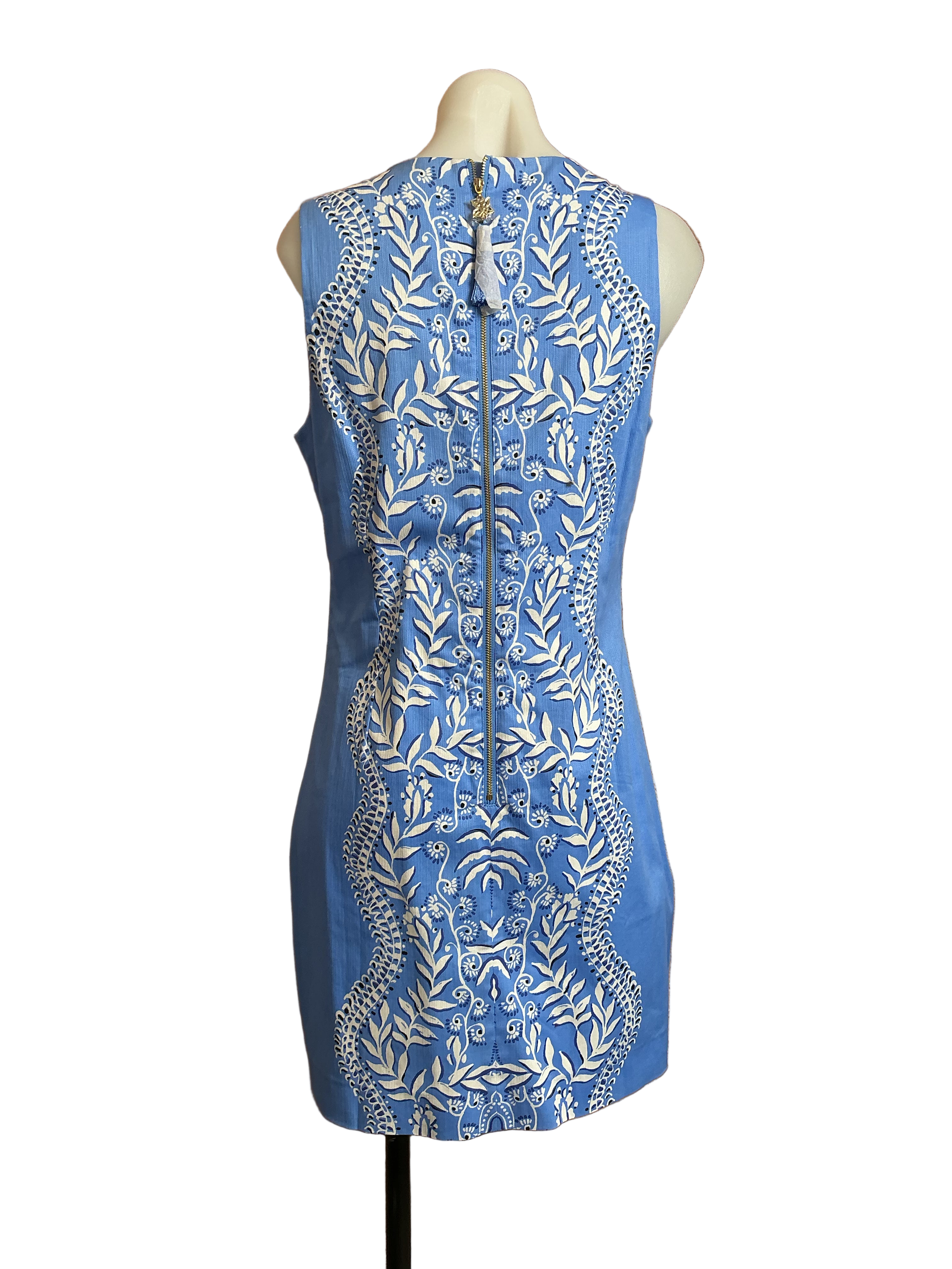 Lilly Pulitzer NWT Mila Stretch Shift Abaco Blue Have It Both Rays Engi - Size 8
