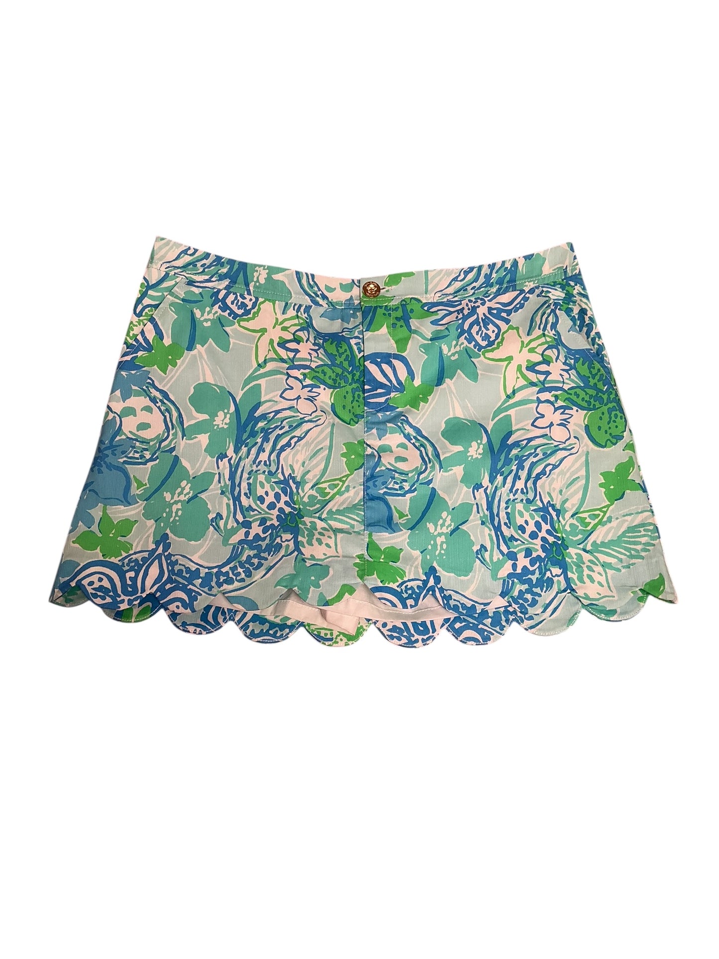 Lilly Pulitzer NWT Colette Skort Whisper Blue Boom Croc A Locca Size 14
