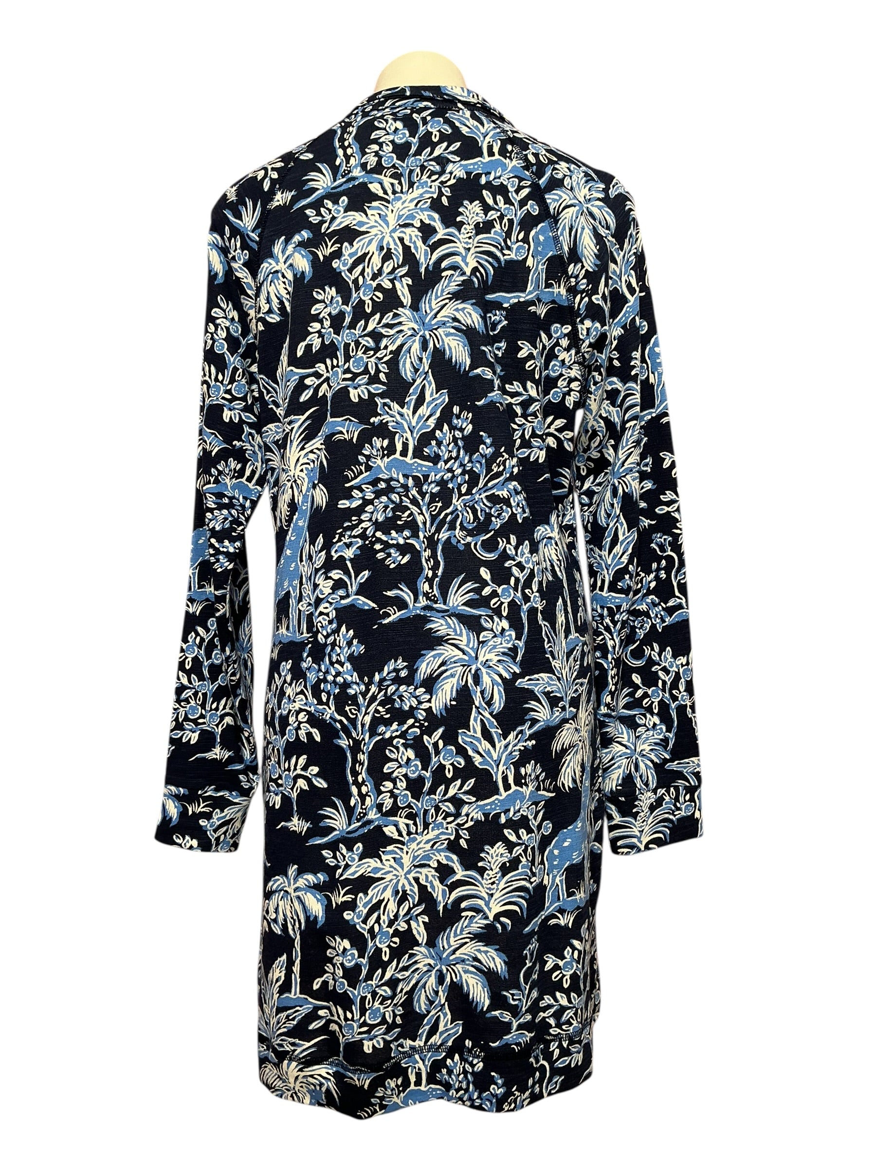 Lilly Pulitzer Ashlee Dress Low Tide Navy Tall Tales Size L