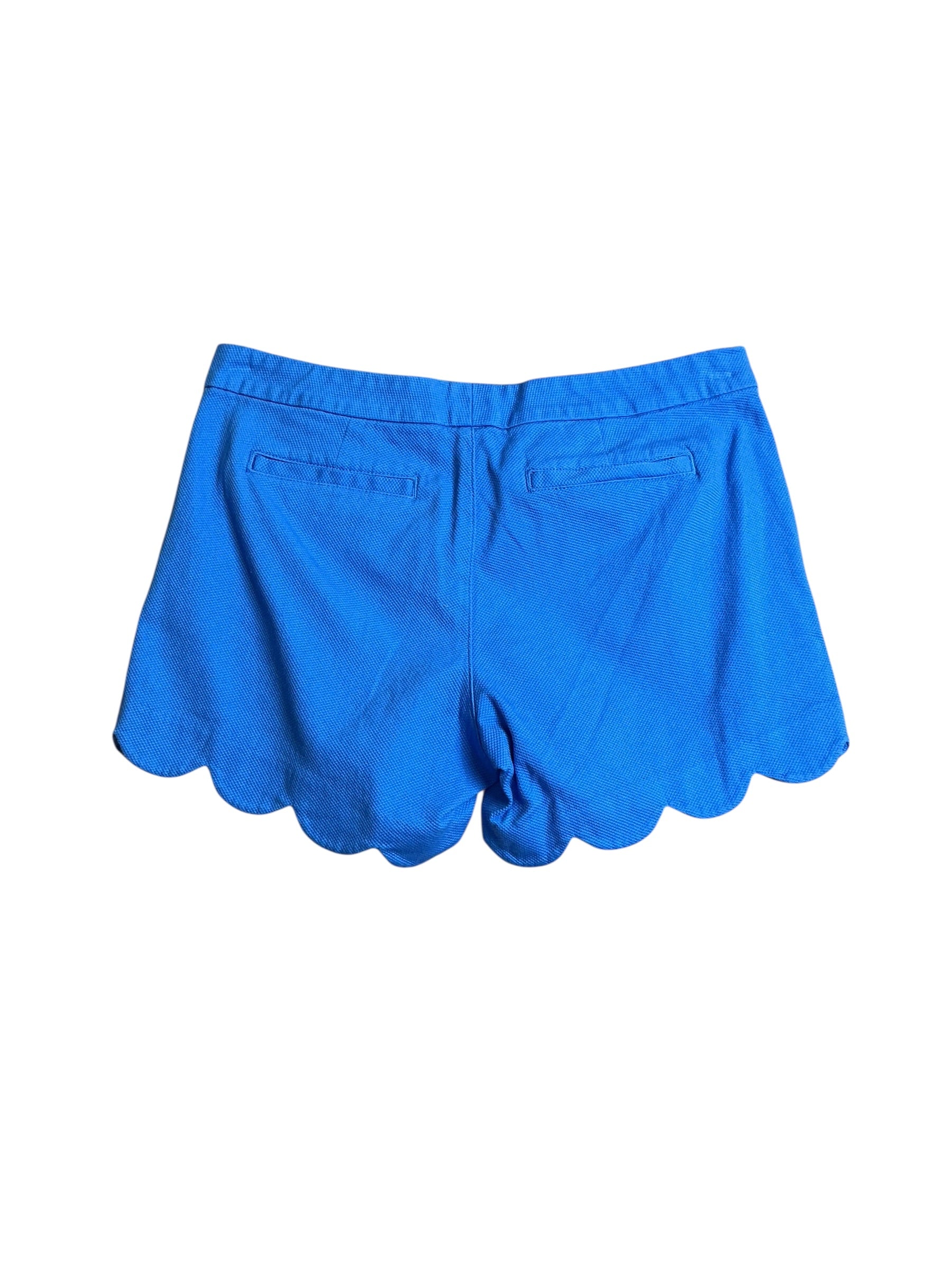 Lilly Pulitzer Buttercup Royal Scalloped Shorts - Size 8