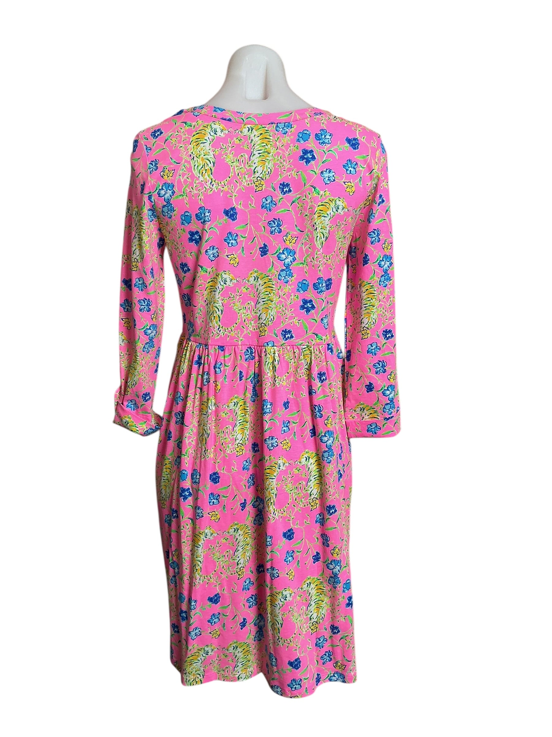 Lilly Pulitzer NWT Loran Dress Prosecco Pink Tigress Garden - Size S
