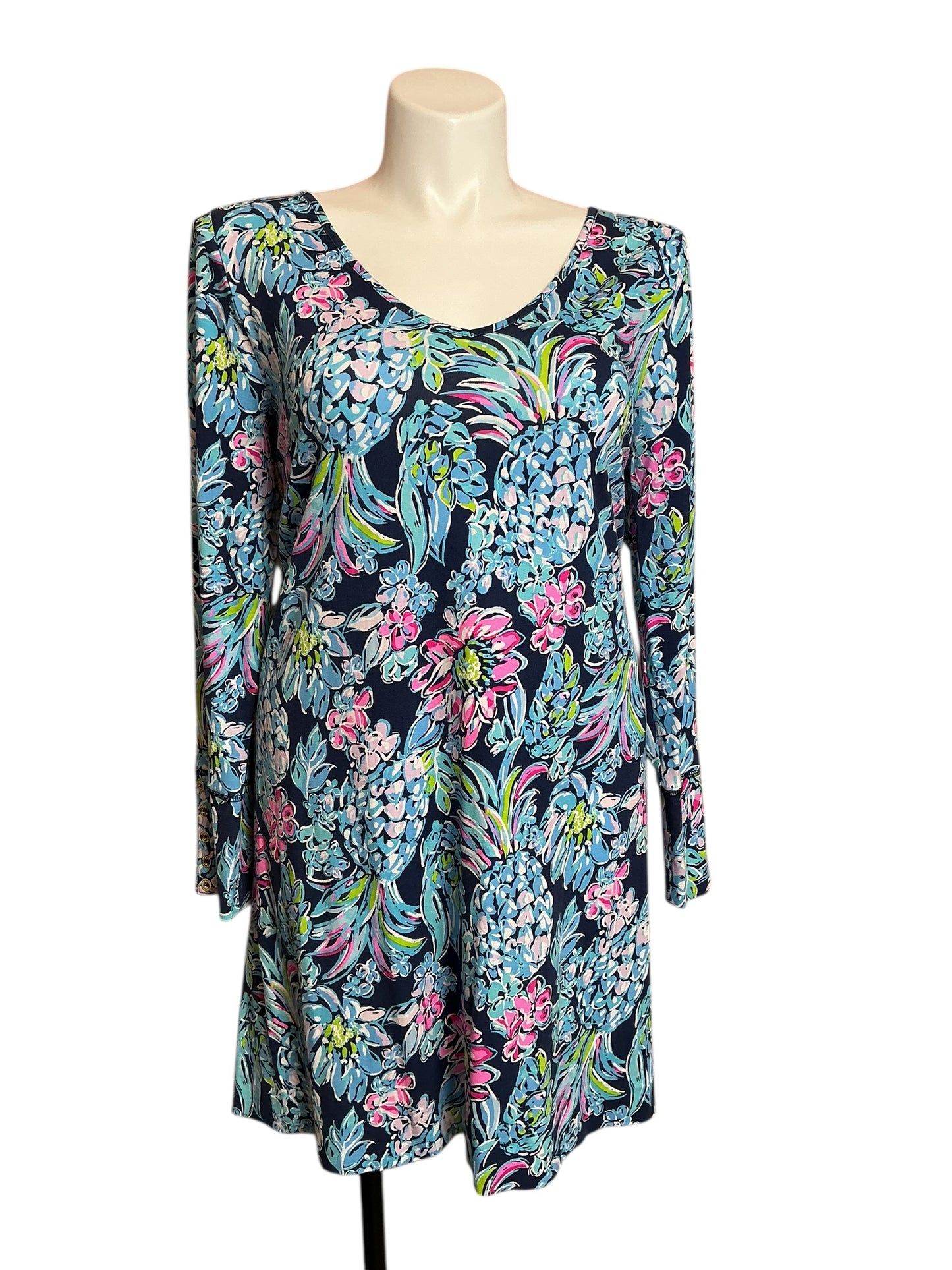 Kaisley Dual-Neck Dress Pineapple Paradise - Size XXL