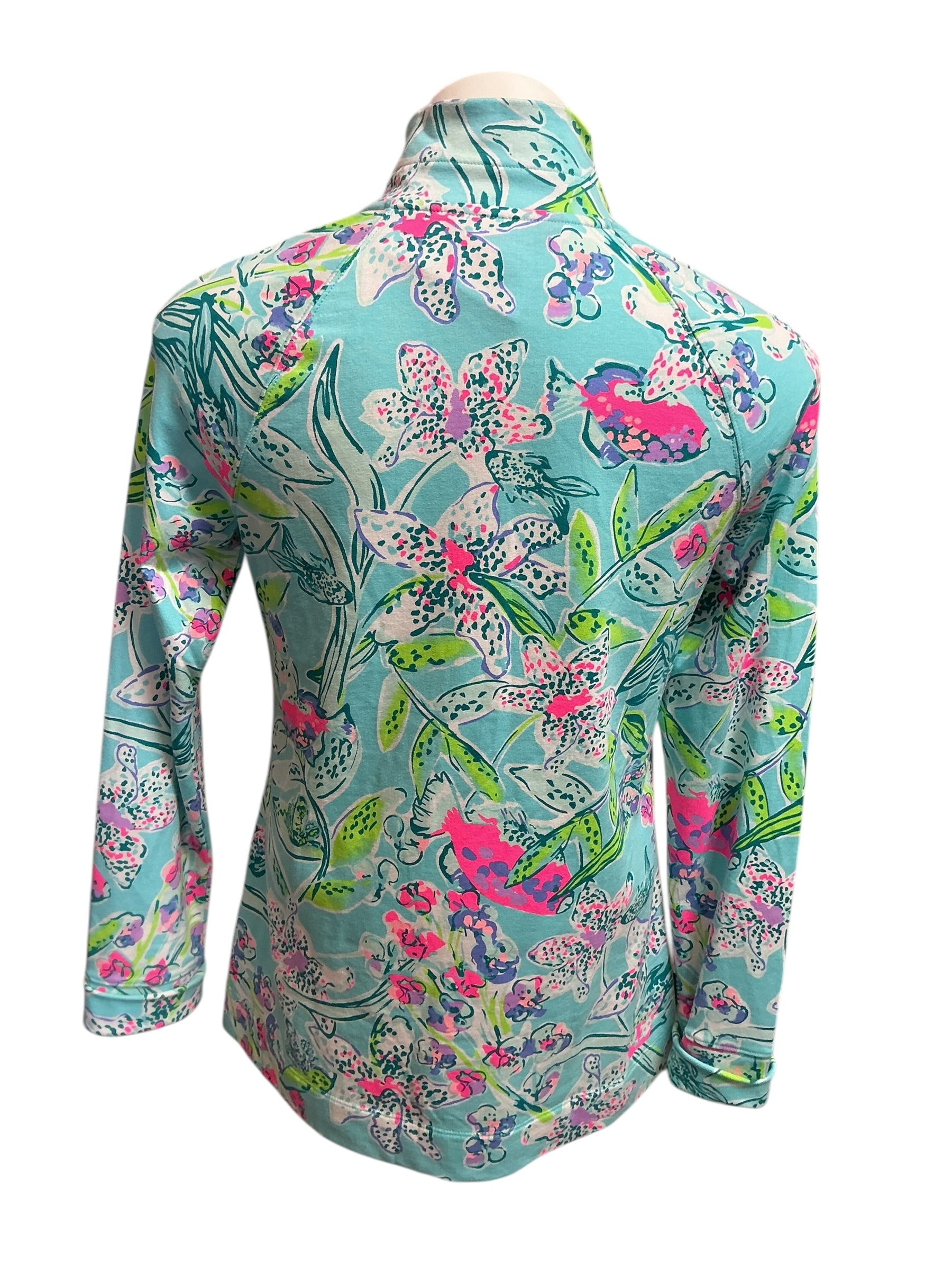 Lilly Pulitzer UPF 50 + Skipper Popover Bali Blue Sway this Way - Size S