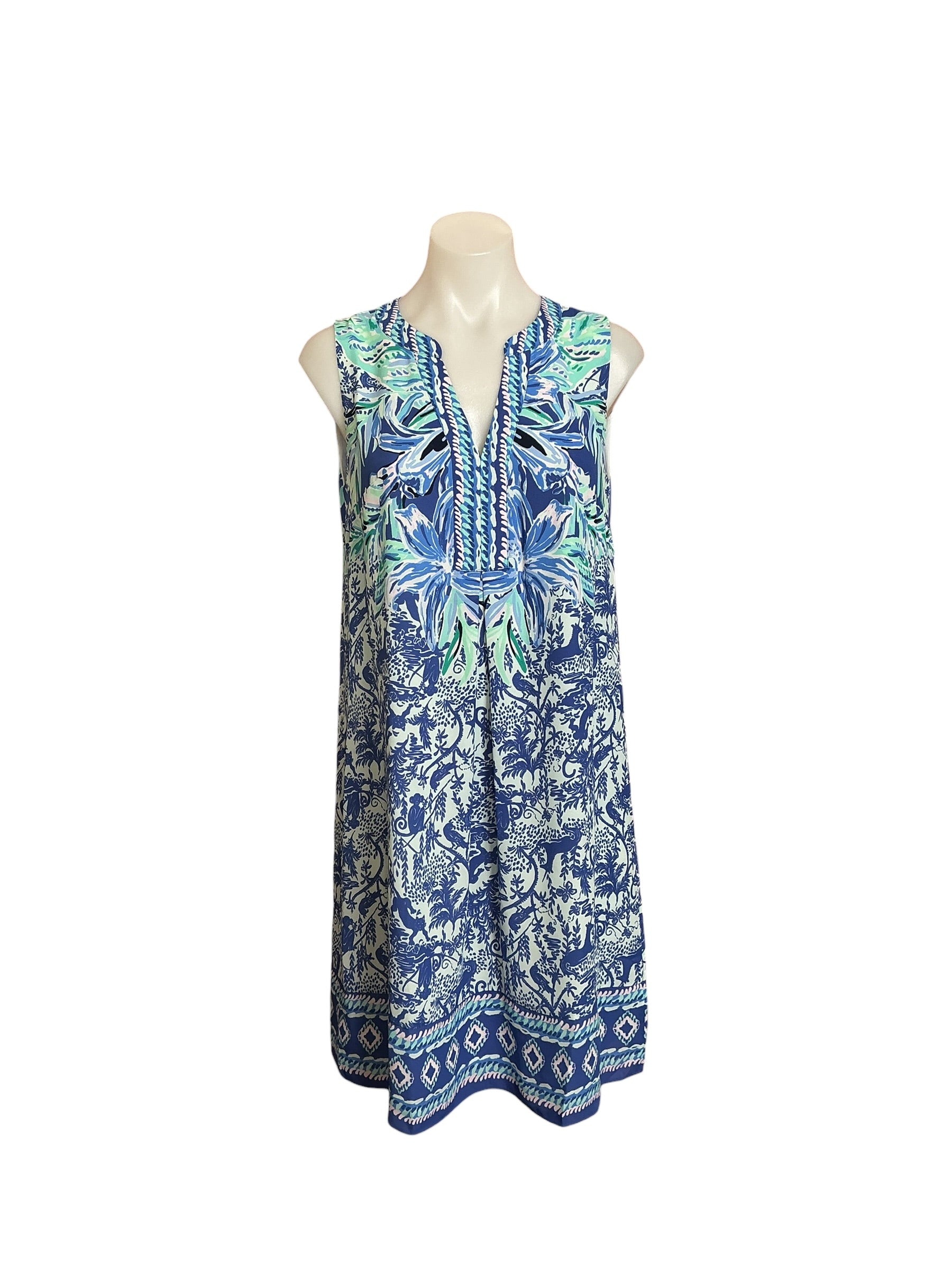 Lilly Pulitzer Eva Shift NWT - High Tide Navy Ready Set Gecko Engineered Dress - Size S