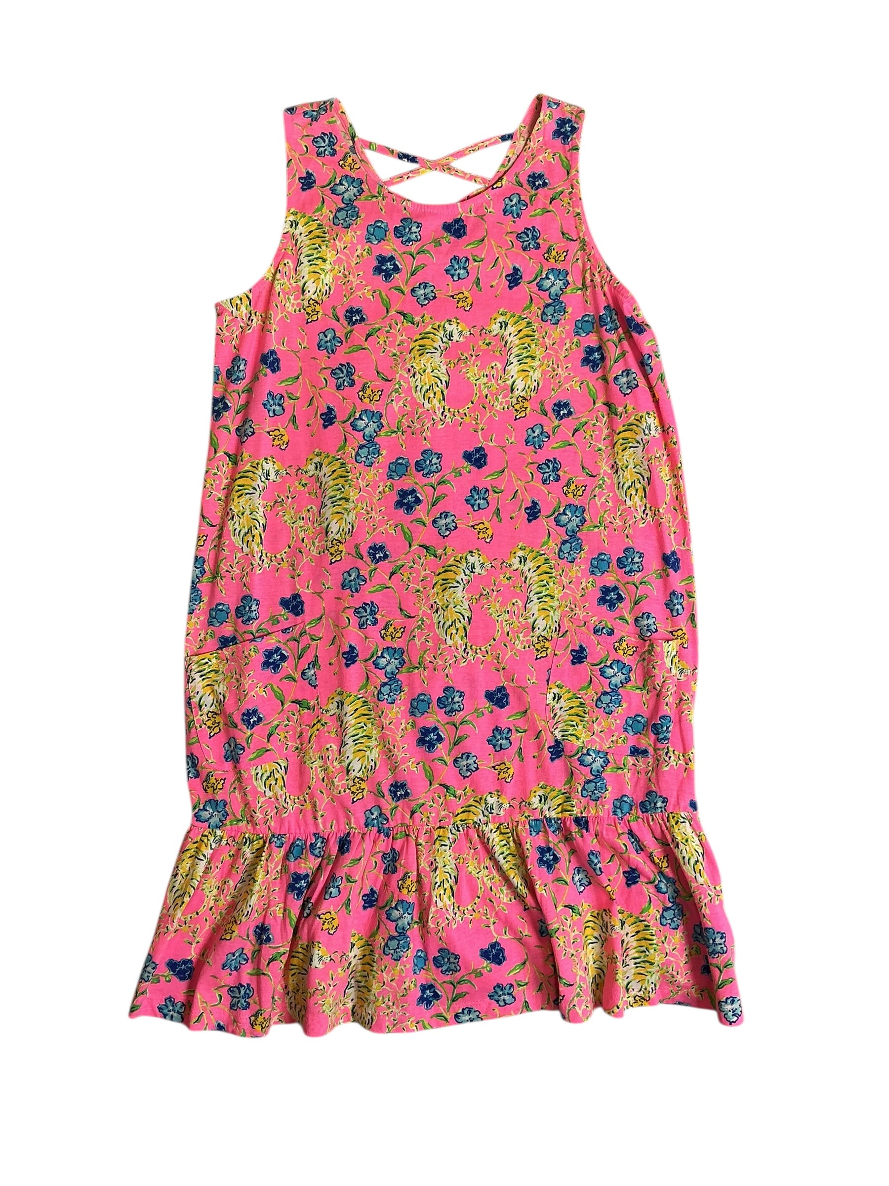 Lilly Pulitzer NWT Mini Kristen Dress - Prosecco Pink Tigress Garden - Size XL
