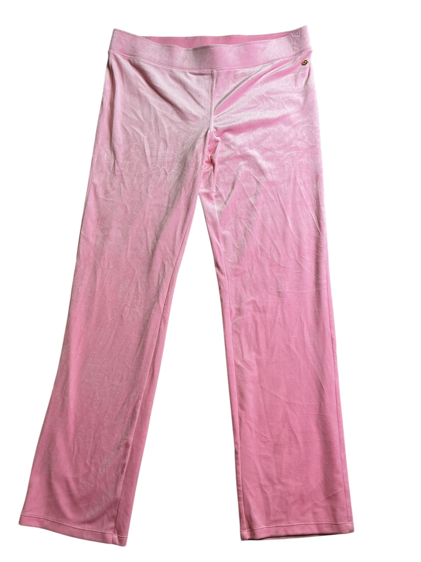 Lilly Pulitzer Velour Track Pink Pants- Size XL