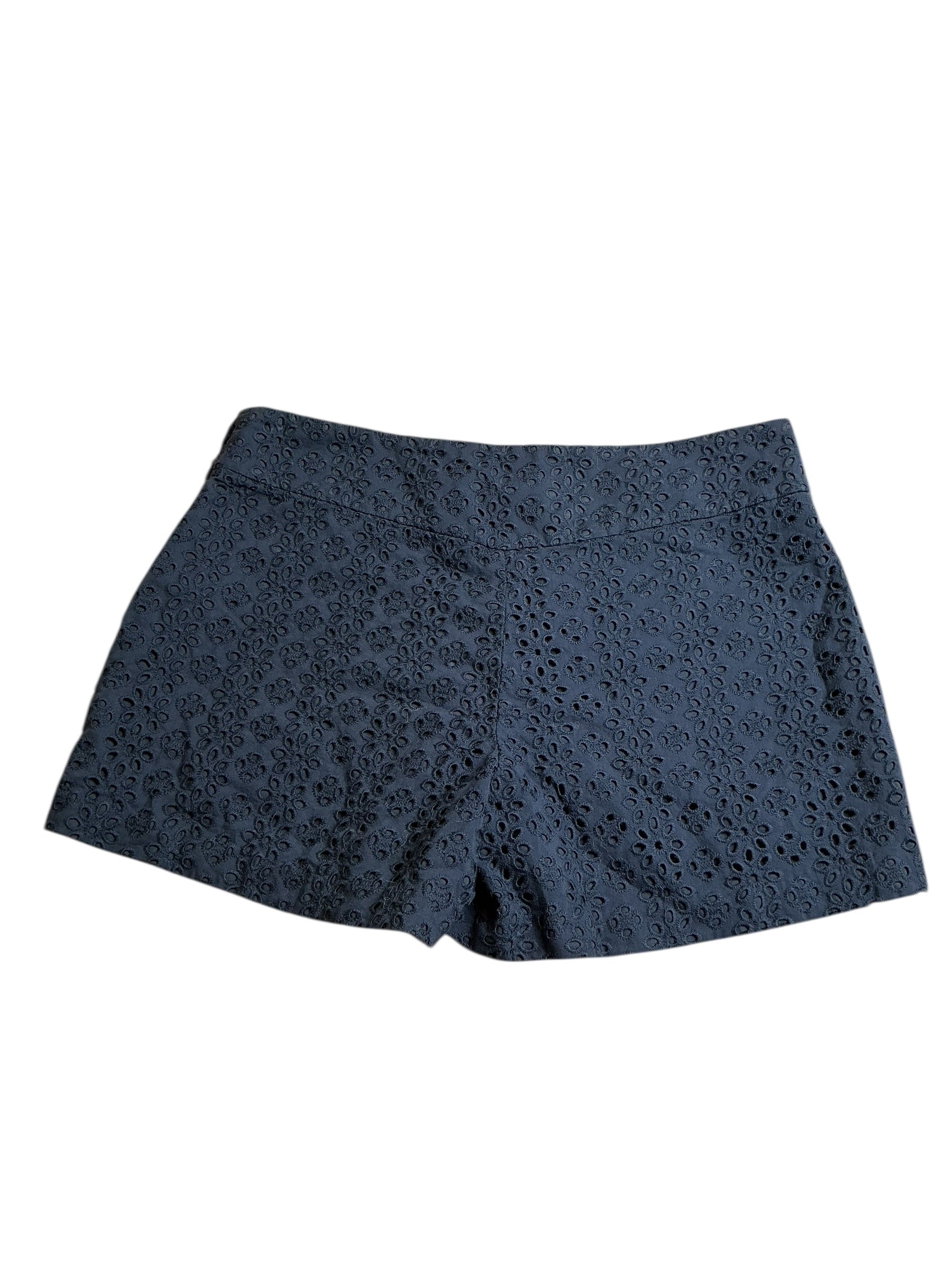 Lilly Pulitzer NWT Makenna Short True Navy Petite Petal Eyelet - Size 2