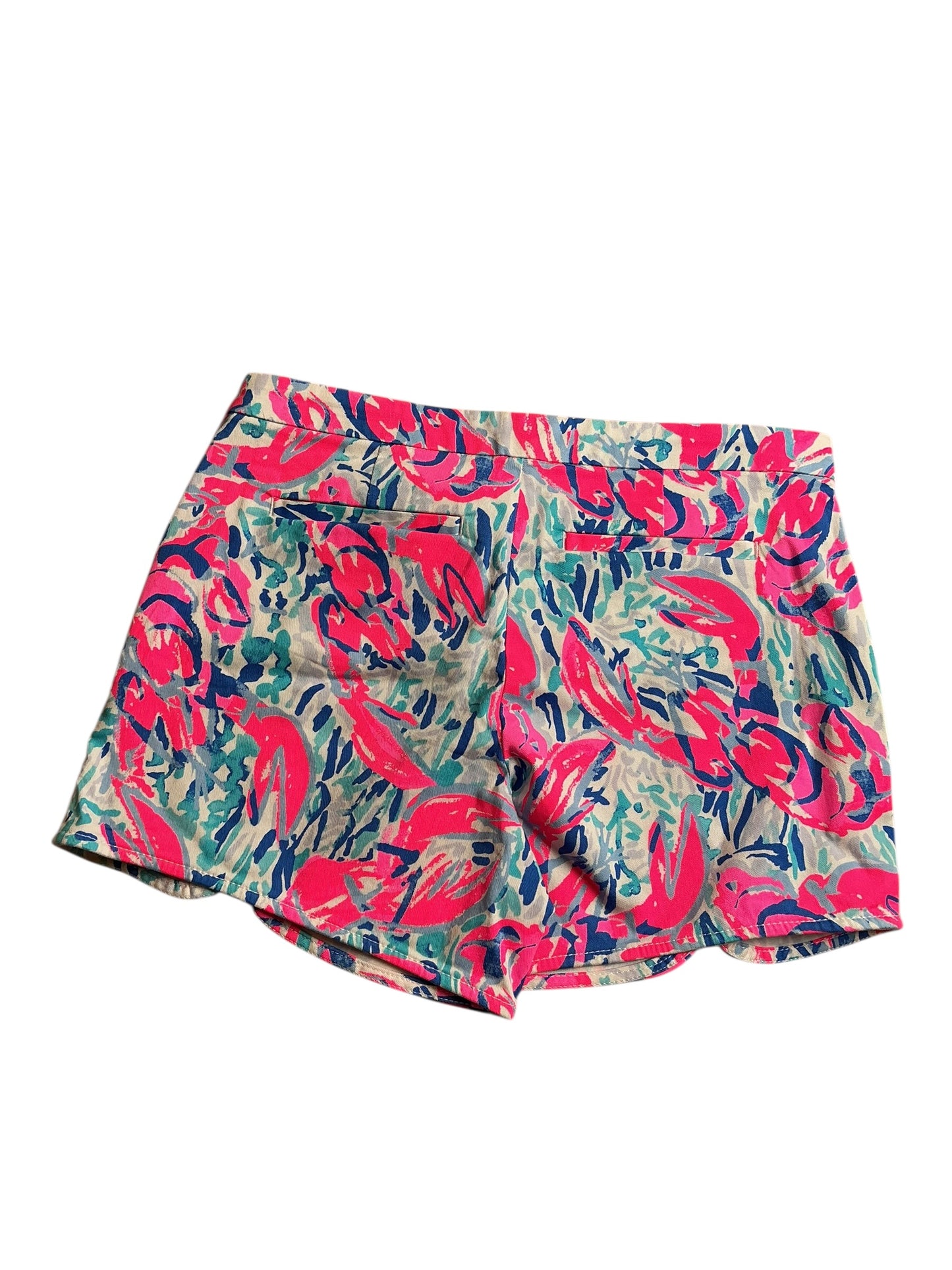 Lilly Pulitzer NWT Hazelle Stretch Short Cosmic Coral Cracked Up - Size 2