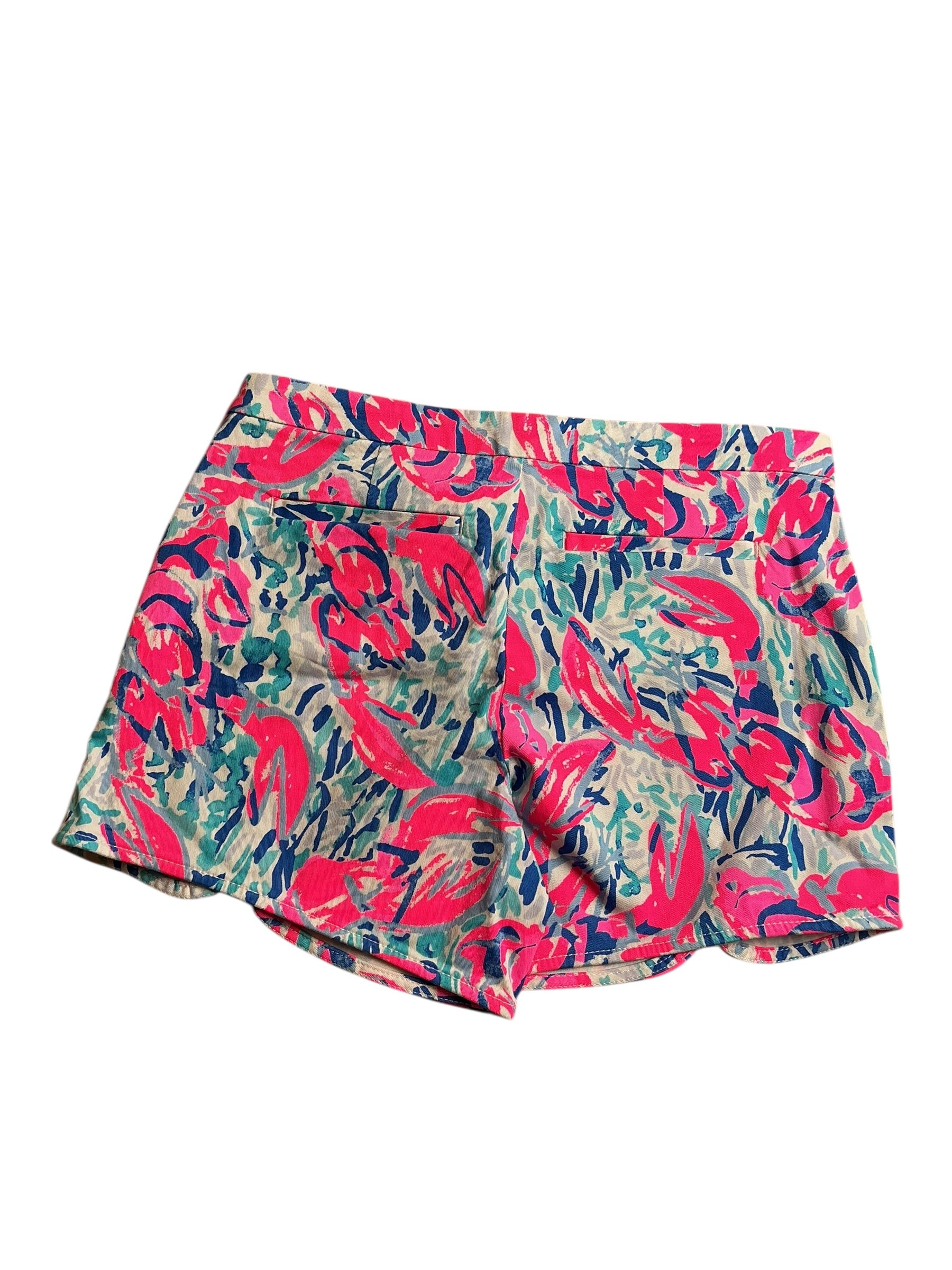 Lilly Pulitzer NWT Hazelle Stretch Short Cosmic Coral Cracked Up - Size 2