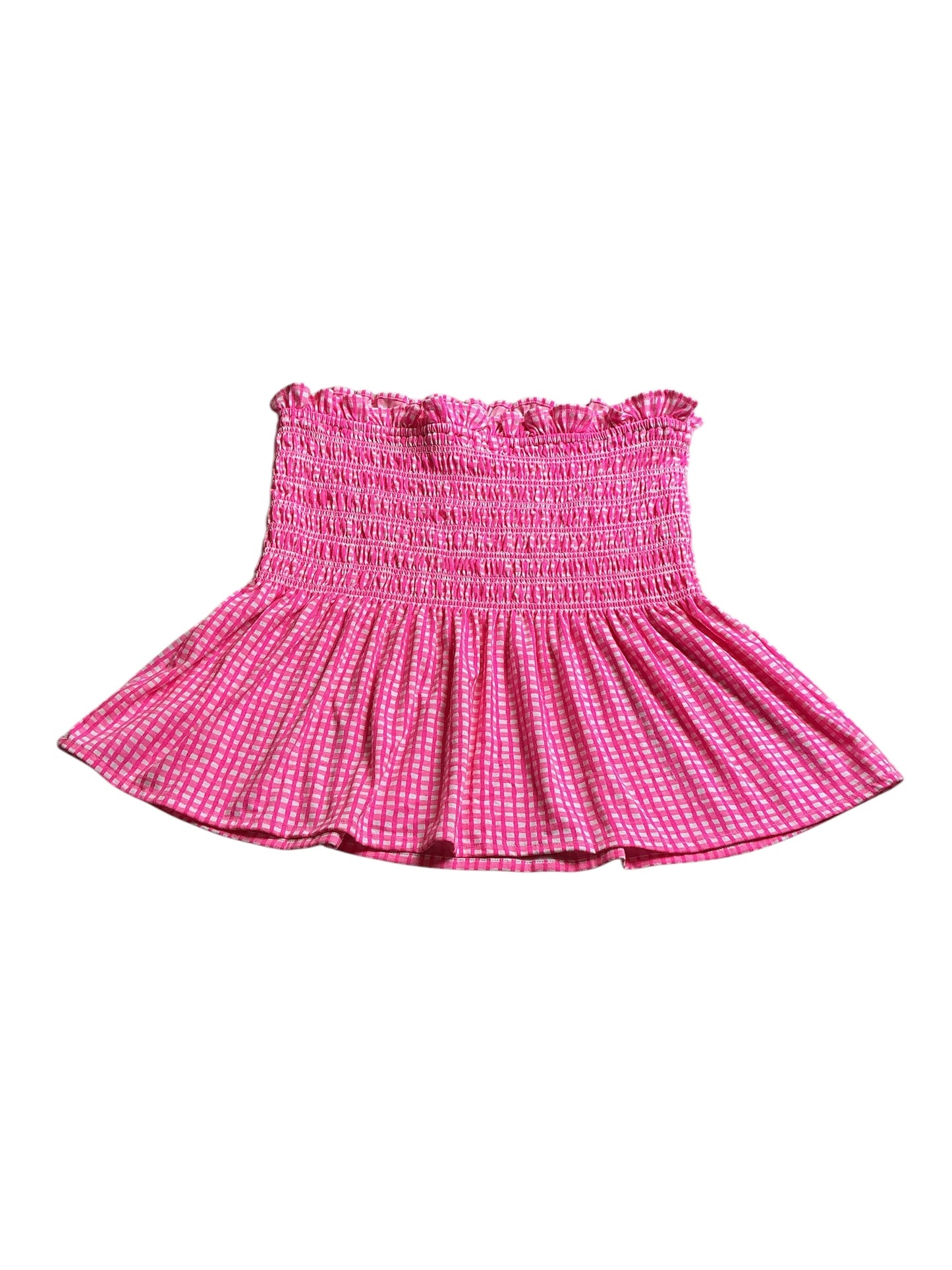 Lilly Pulitzer Jadis Tube Top Pink Isle Along The Same Line - Size S